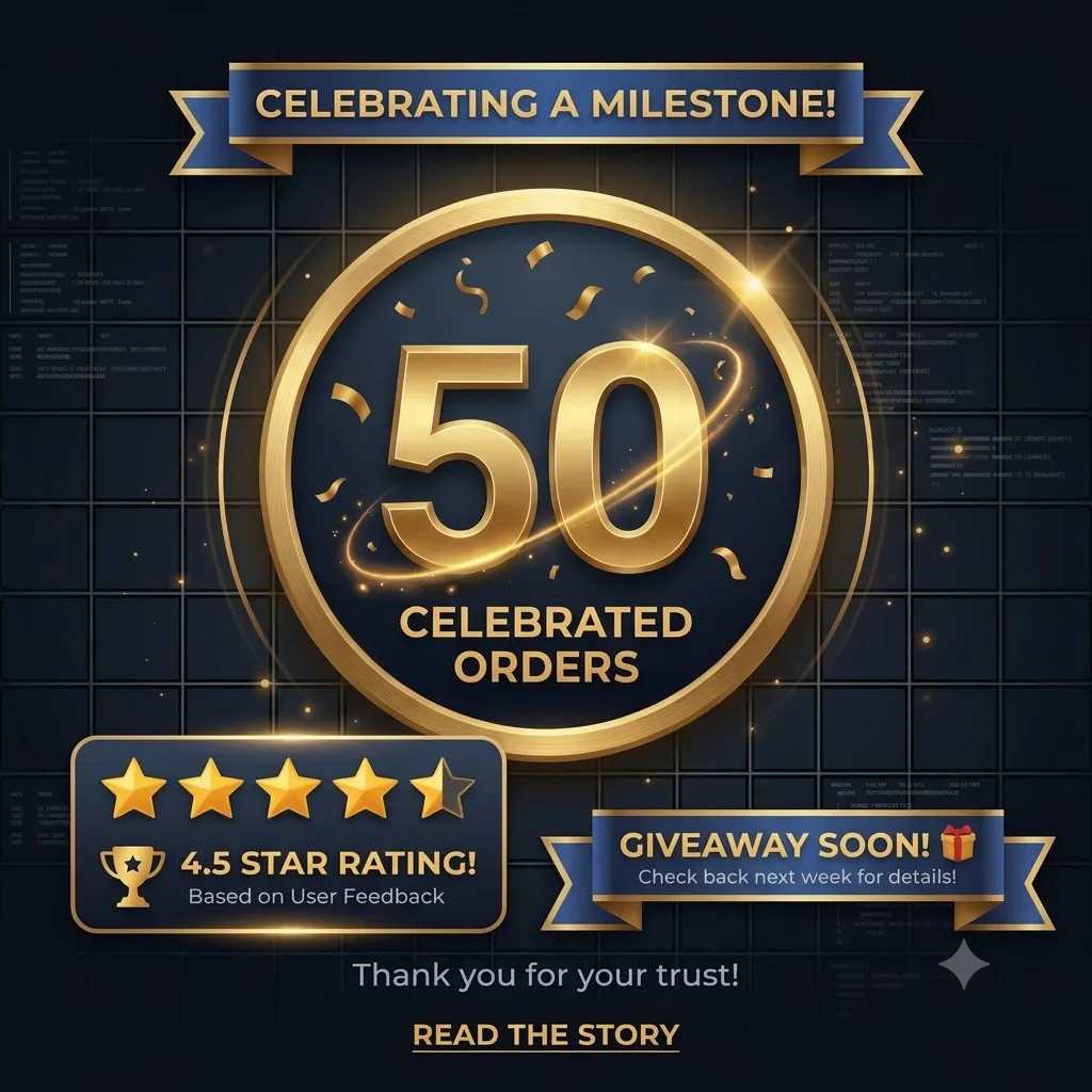 We Just Reached 50 Sales!