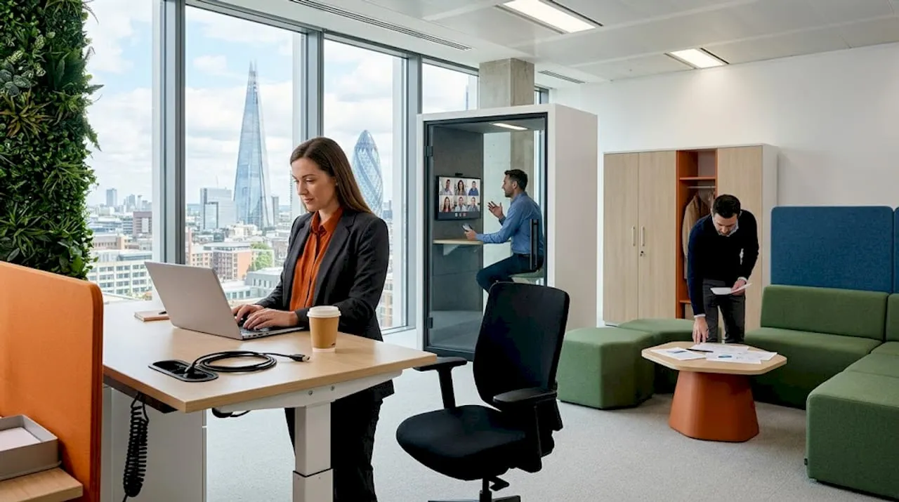 Office design trends for UK hybrid workplaces in 2026