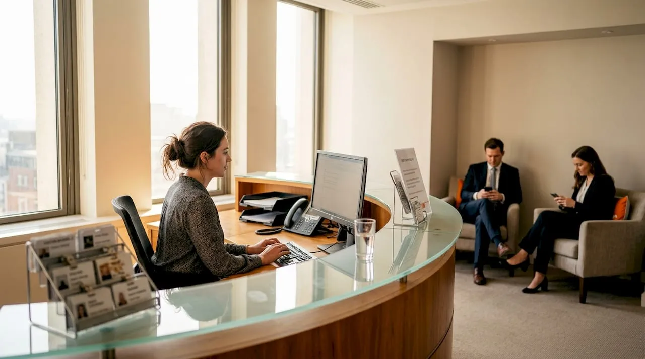 Design an office reception that impresses visitors