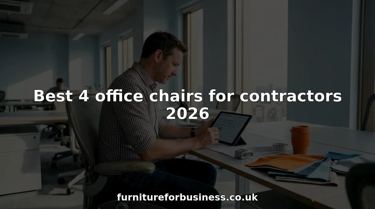 Best 4 office chairs for contractors 2026