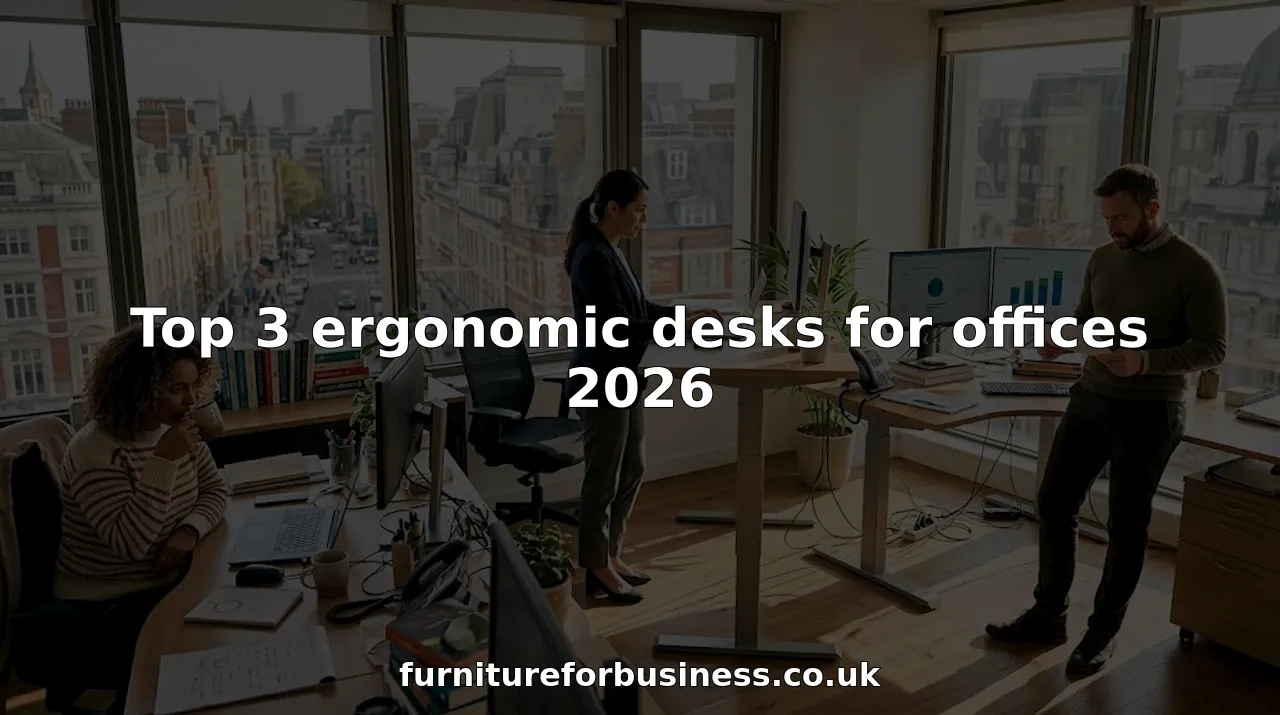 Top 3 ergonomic desks for offices 2026