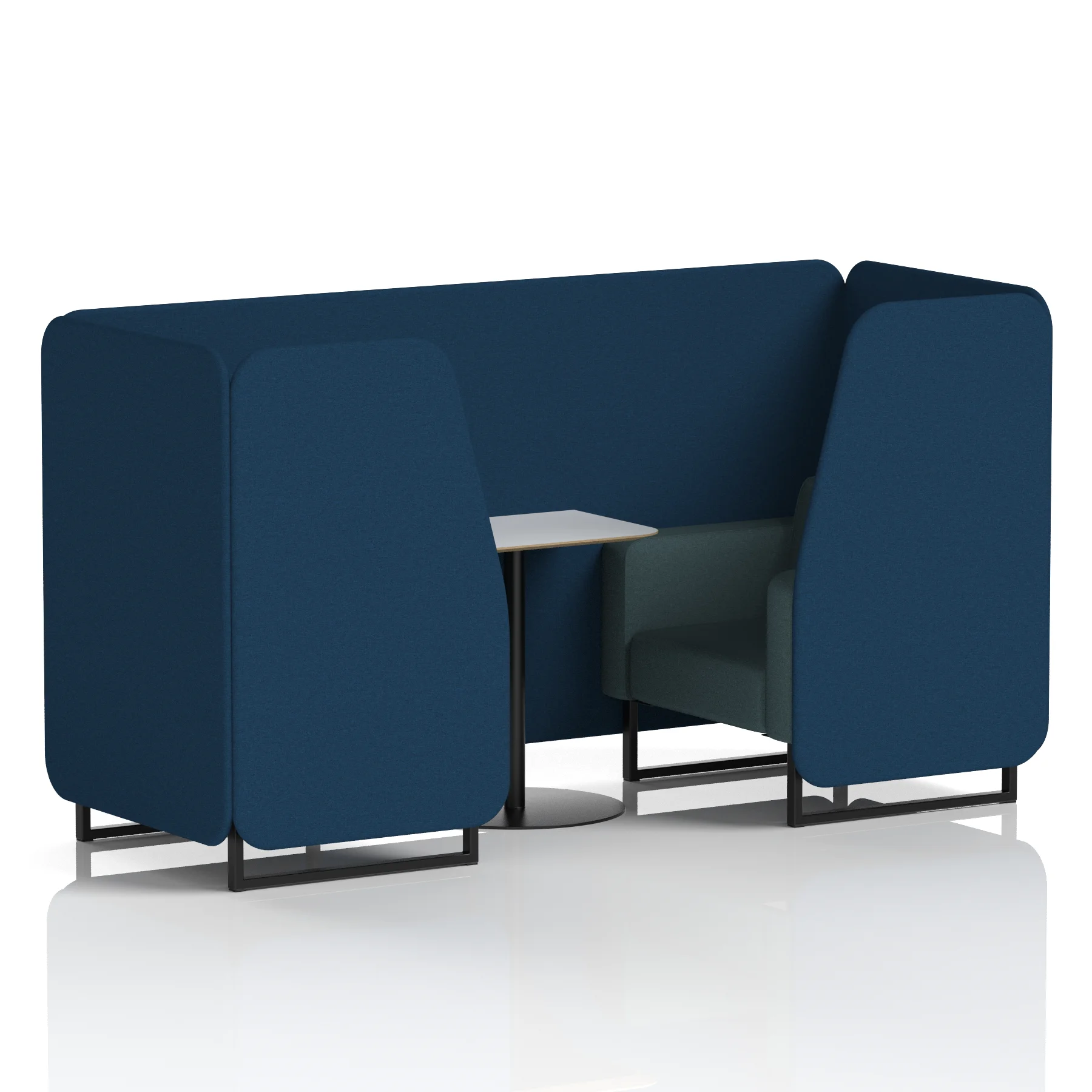 Brixworth Booth With White Table In Two Tone