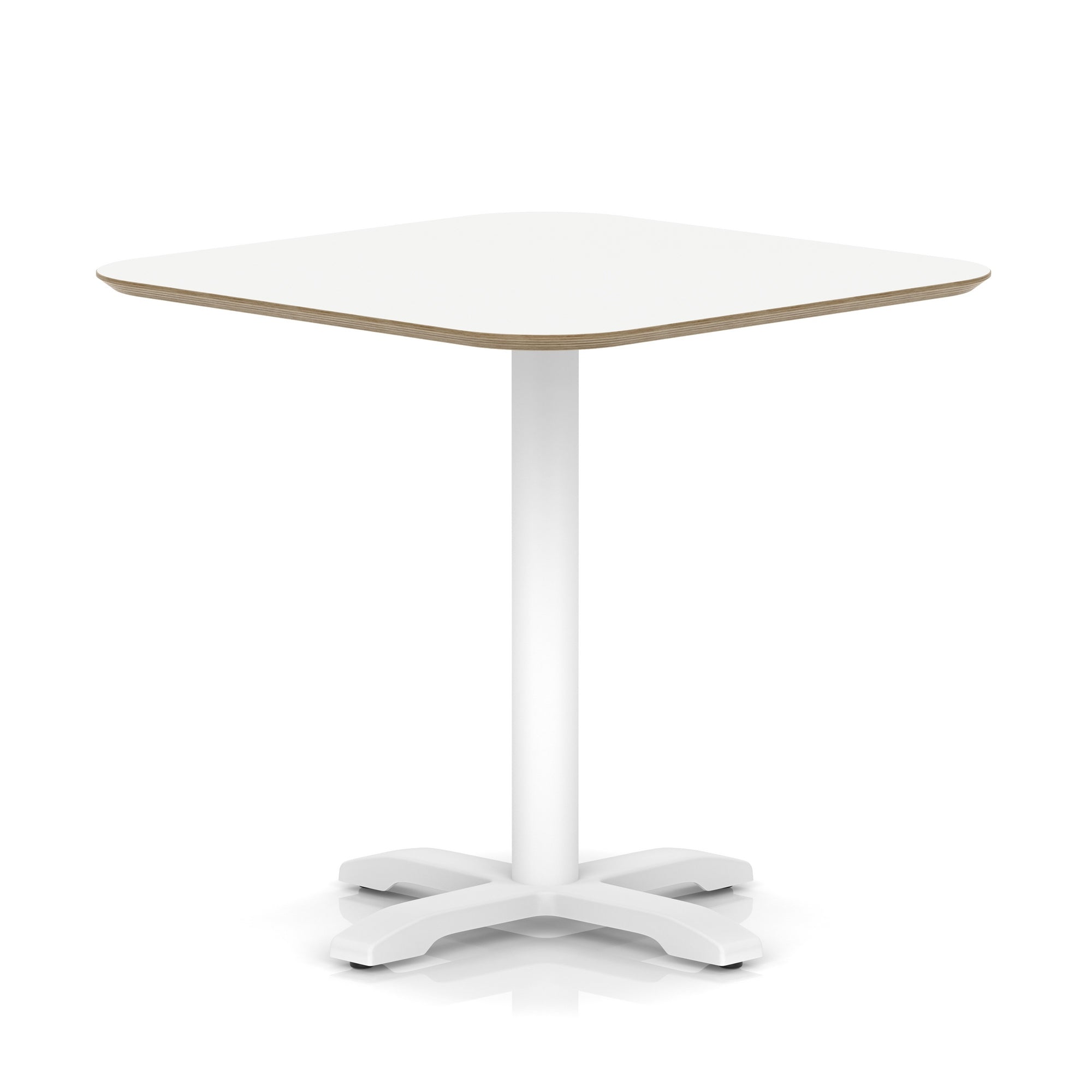 Brixworth Square Coffee Table With Cross Base - White Leg