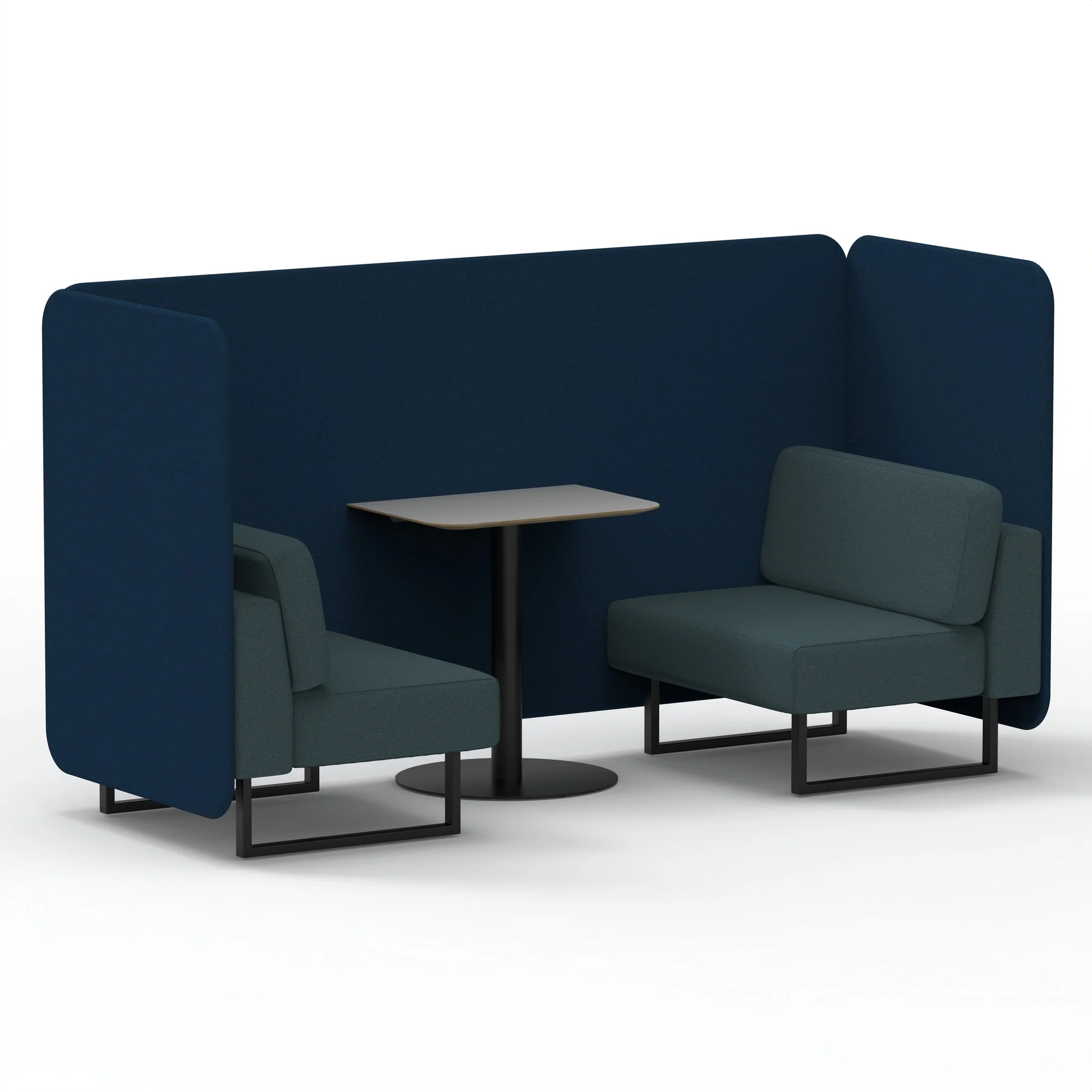 Brixworth Bench Booth With Grey Table In Two Tone