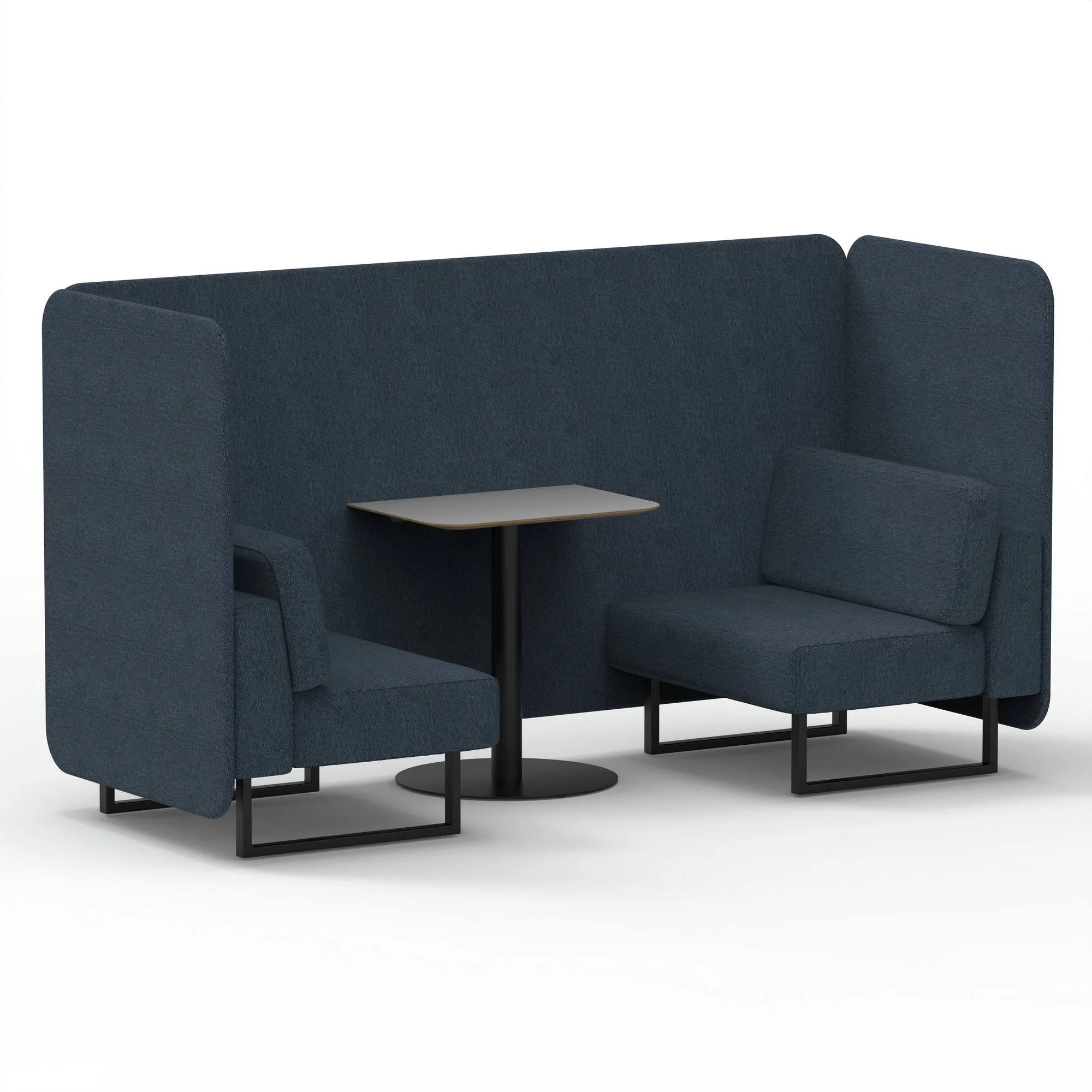 Brixworth Bench Booth With Grey Table In Single Tone