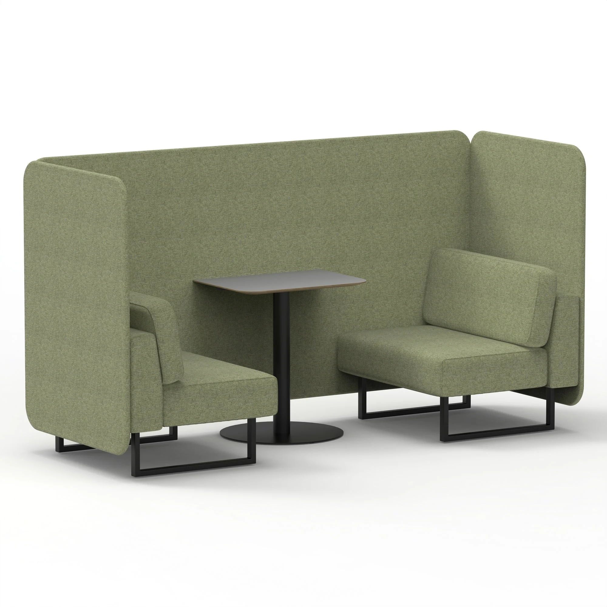 Brixworth Bench Booth With Grey Table In Single Tone