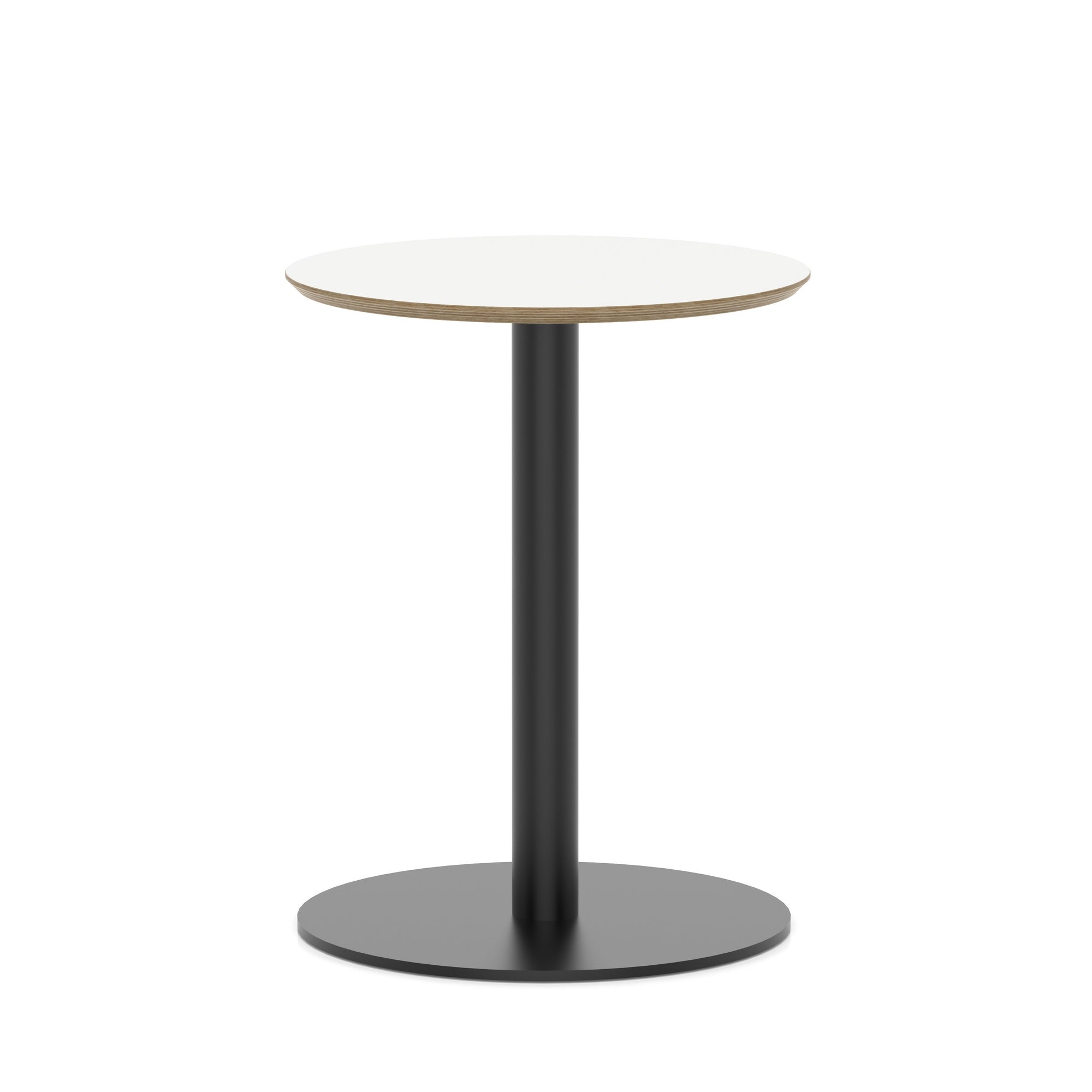 Brixworth Round Coffee Table With Disc Base - Black Leg