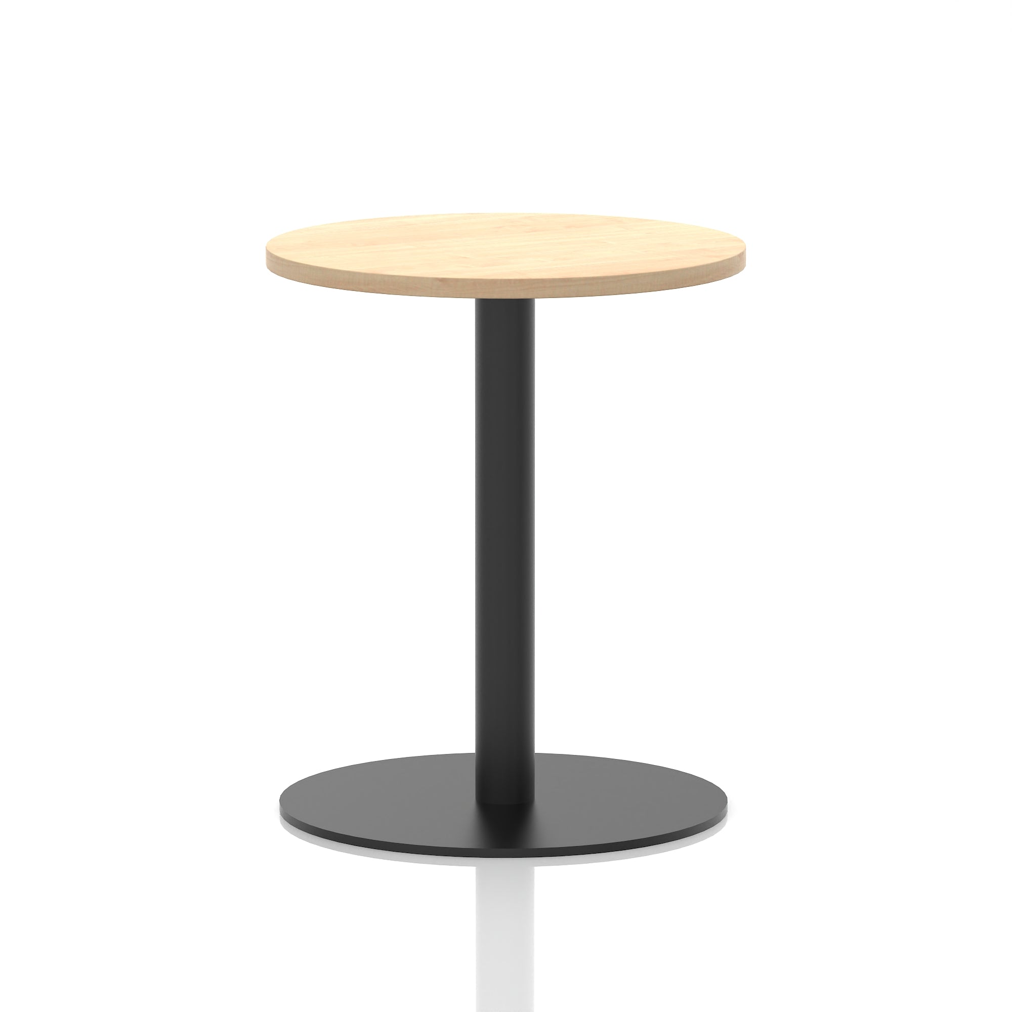 Italia Round Poseur Table Black Leg