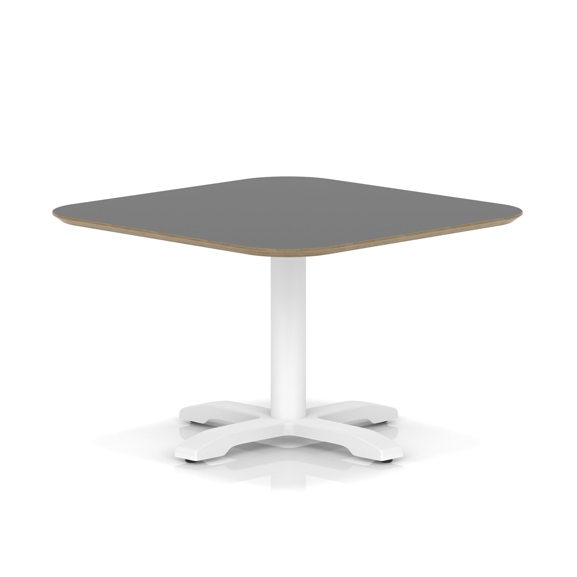 Brixworth Square Coffee Table With Cross Base - White Leg