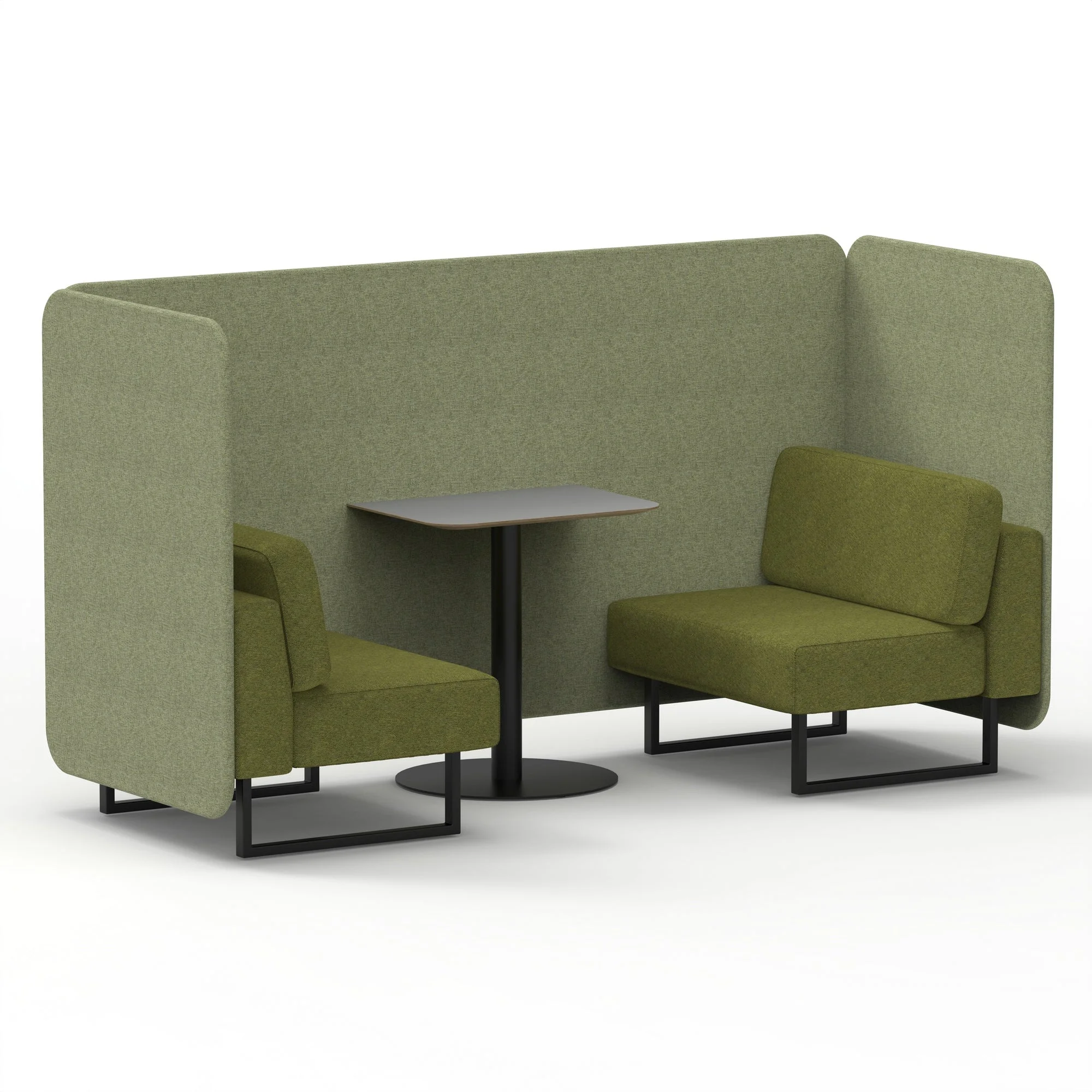 Brixworth Bench Booth With Grey Table In Two Tone