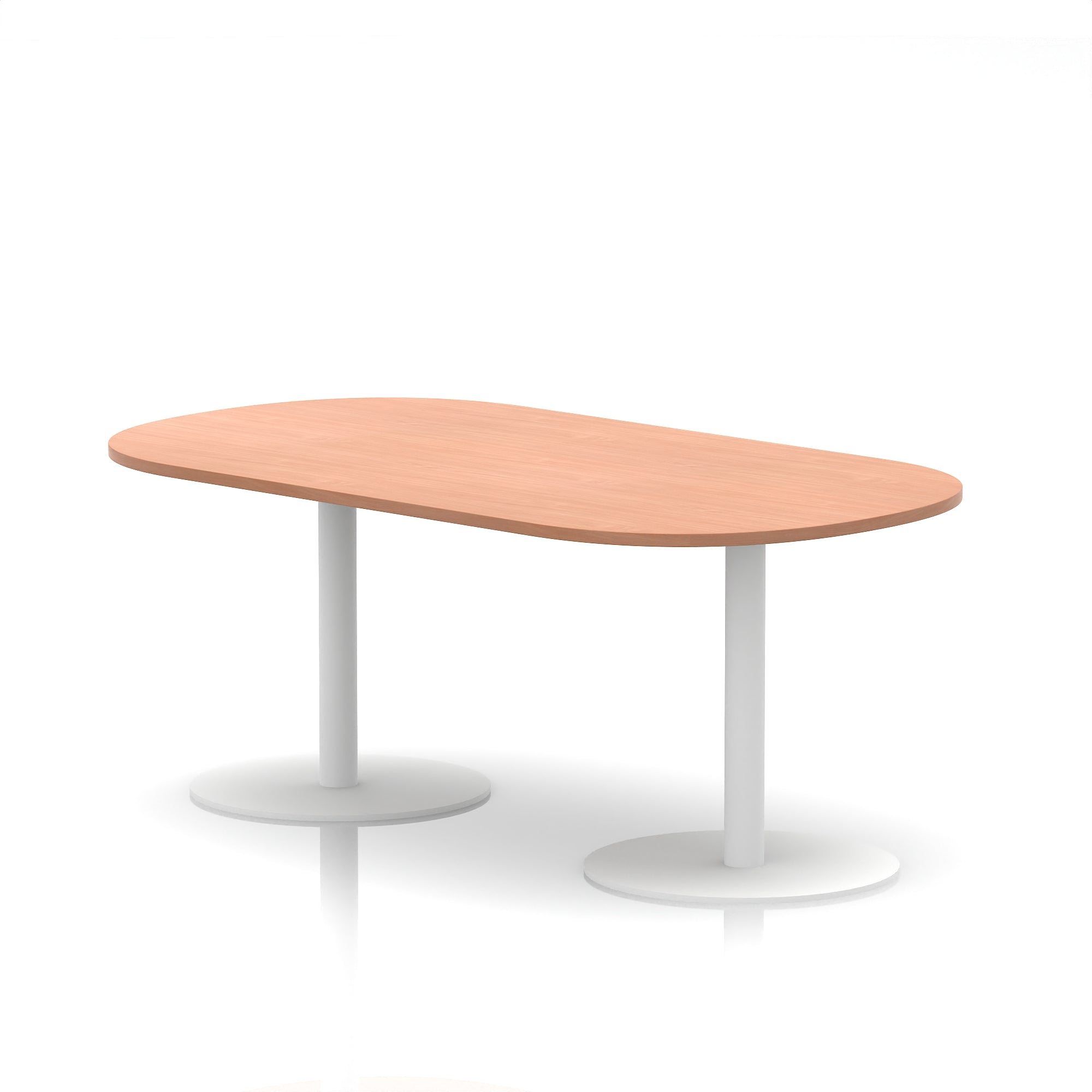 Italia Boardroom Table White Leg