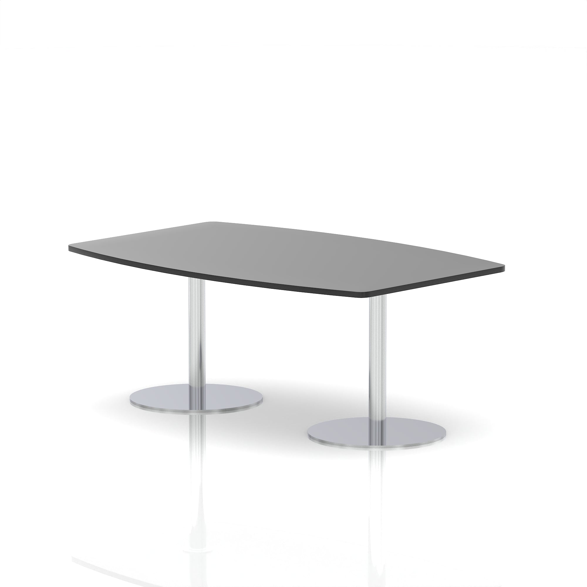Italia High Gloss Boardroom Table Silver Leg