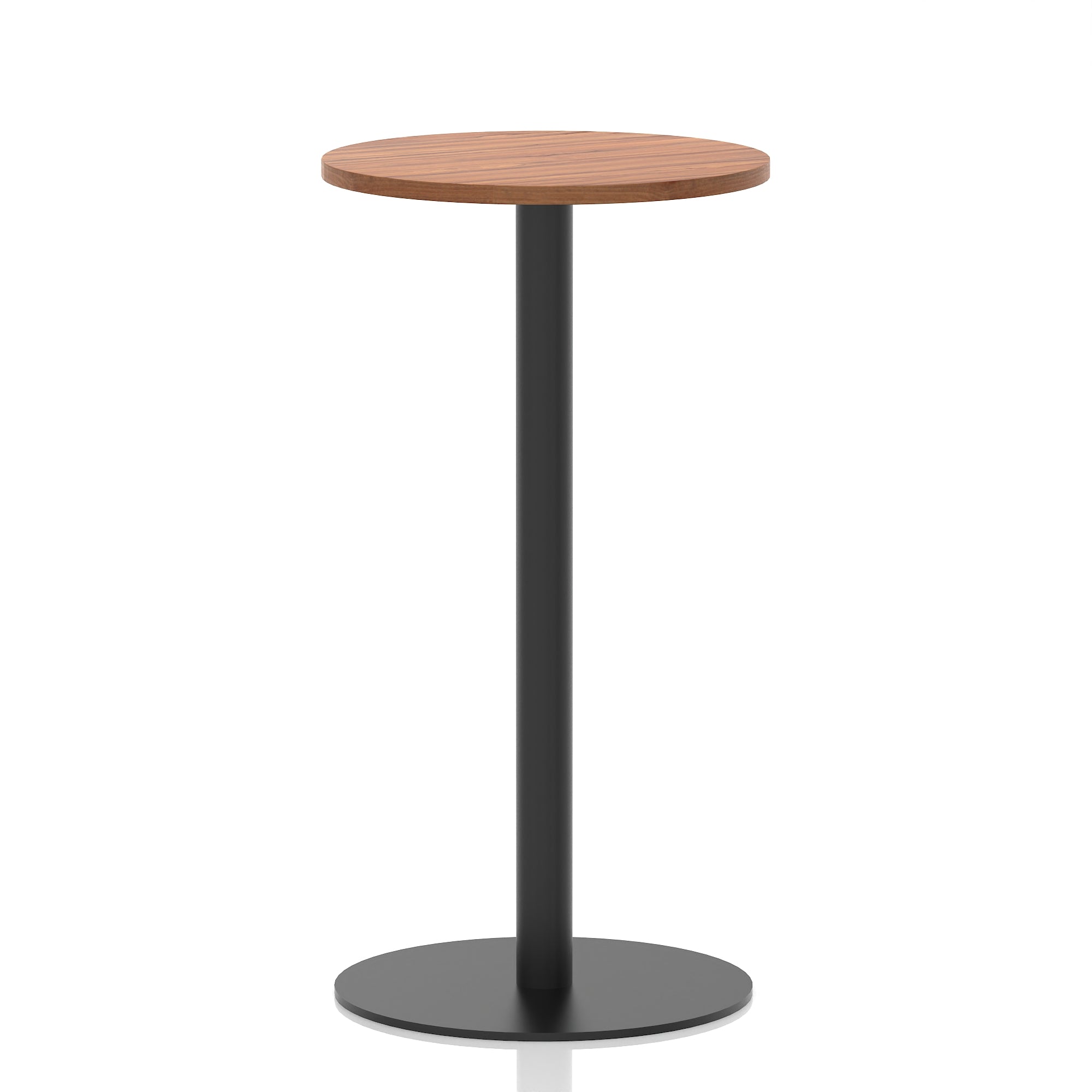 Italia Round Poseur Table Black Leg
