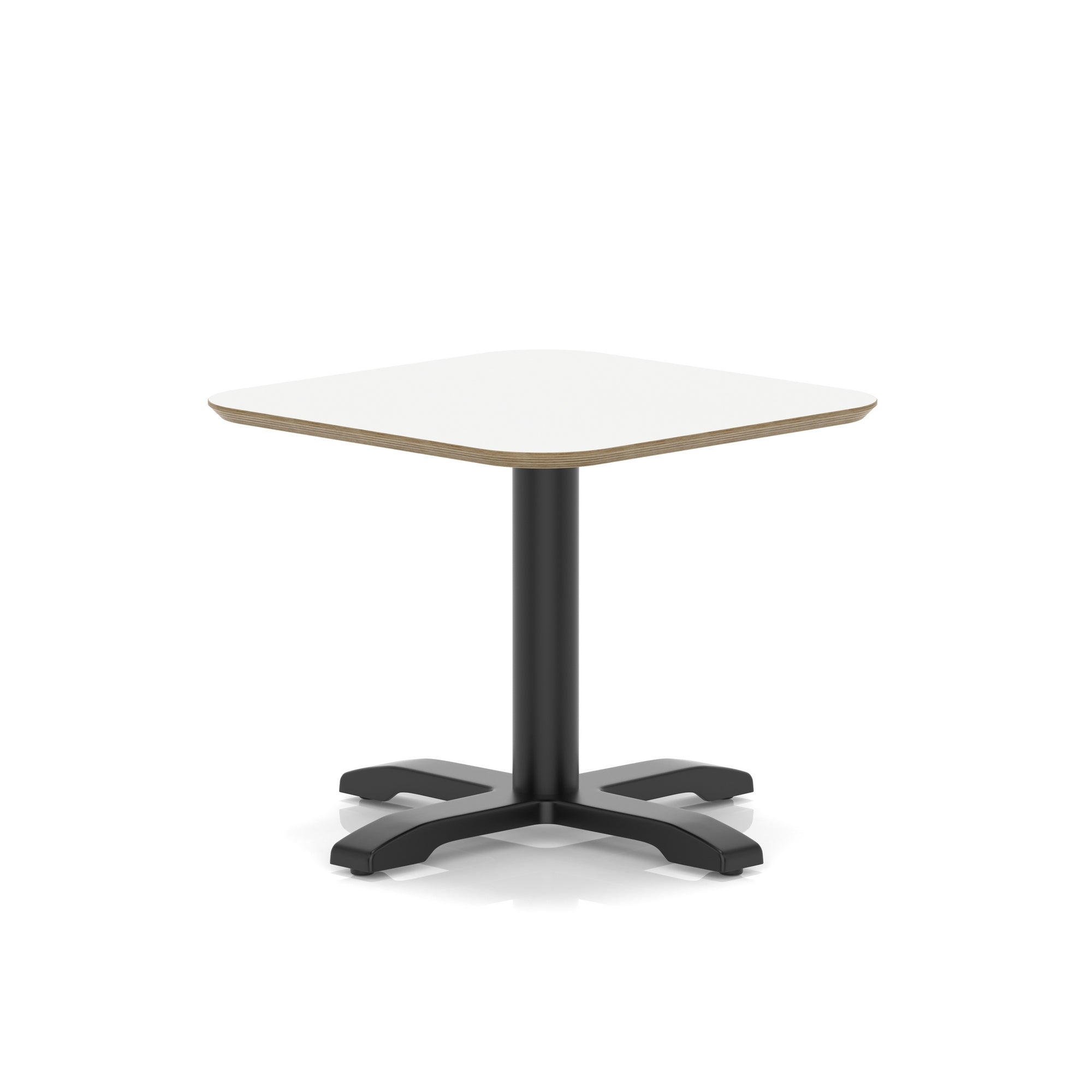 Brixworth Square Coffee Table With Cross Base - Black Leg