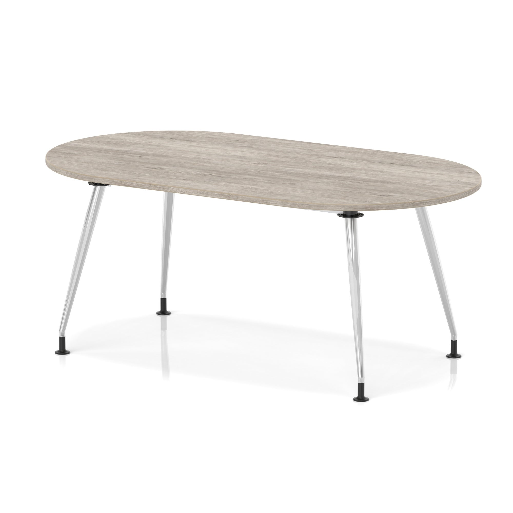 Impulse Boardroom Table With Silver Leg Frame