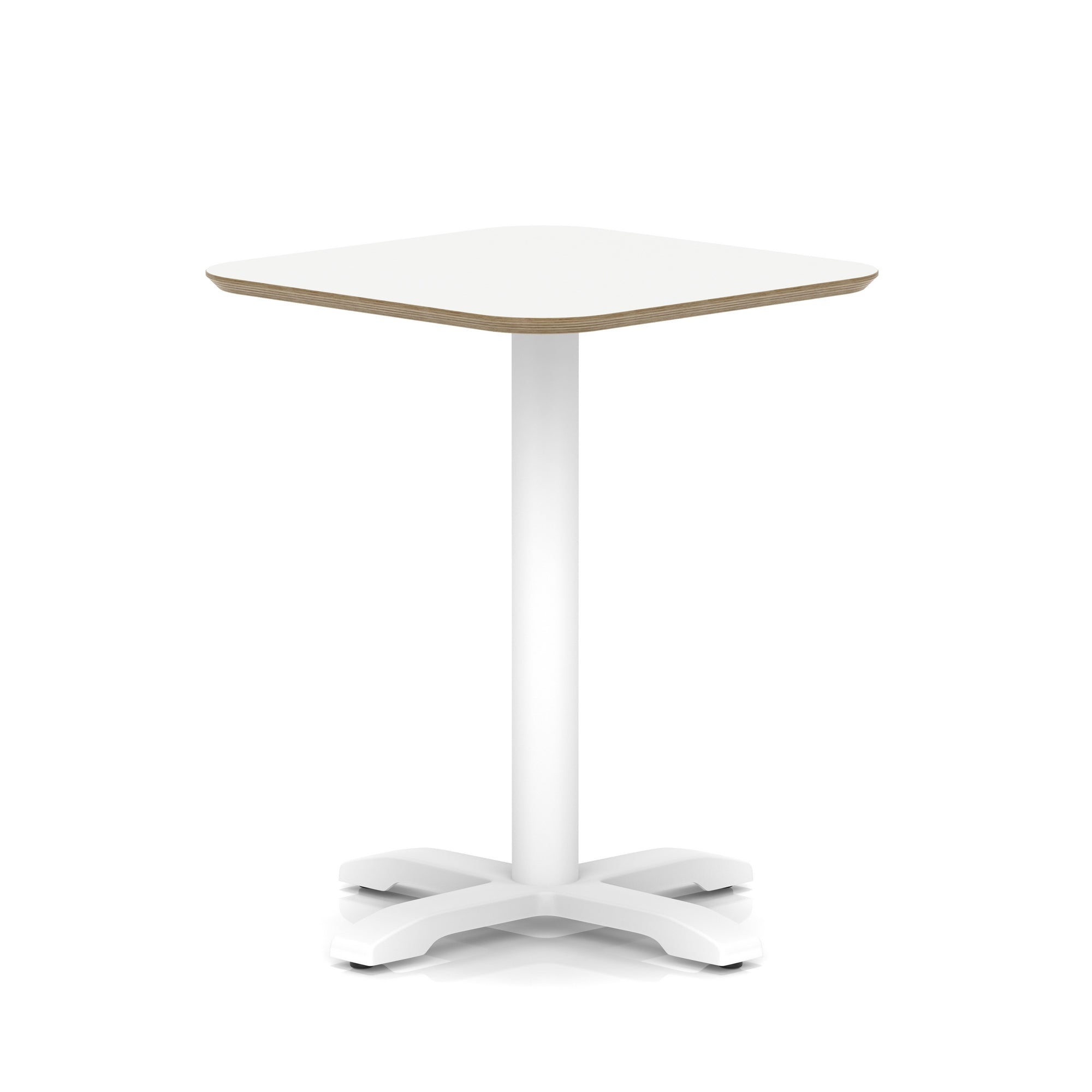 Brixworth Square Coffee Table With Cross Base - White Leg