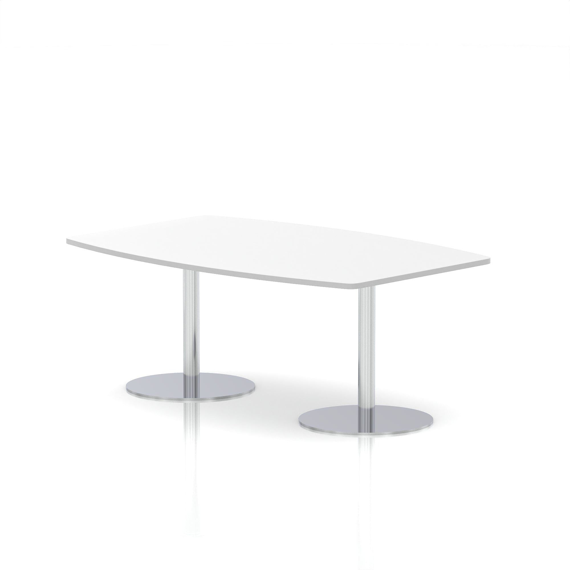 Italia High Gloss Boardroom Table Silver Leg