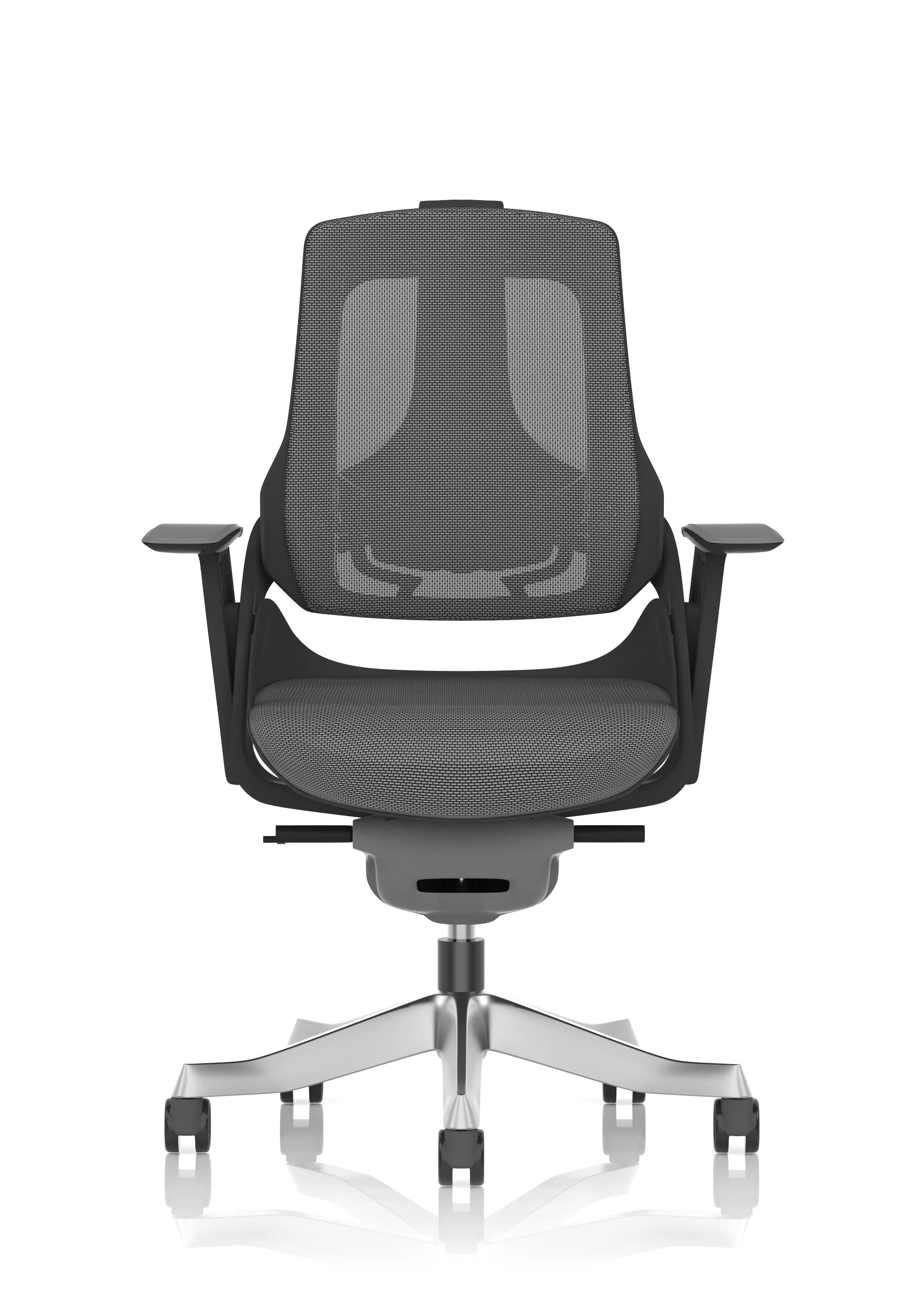 Zure High Back Black Shell Executive Office Chair with Arms