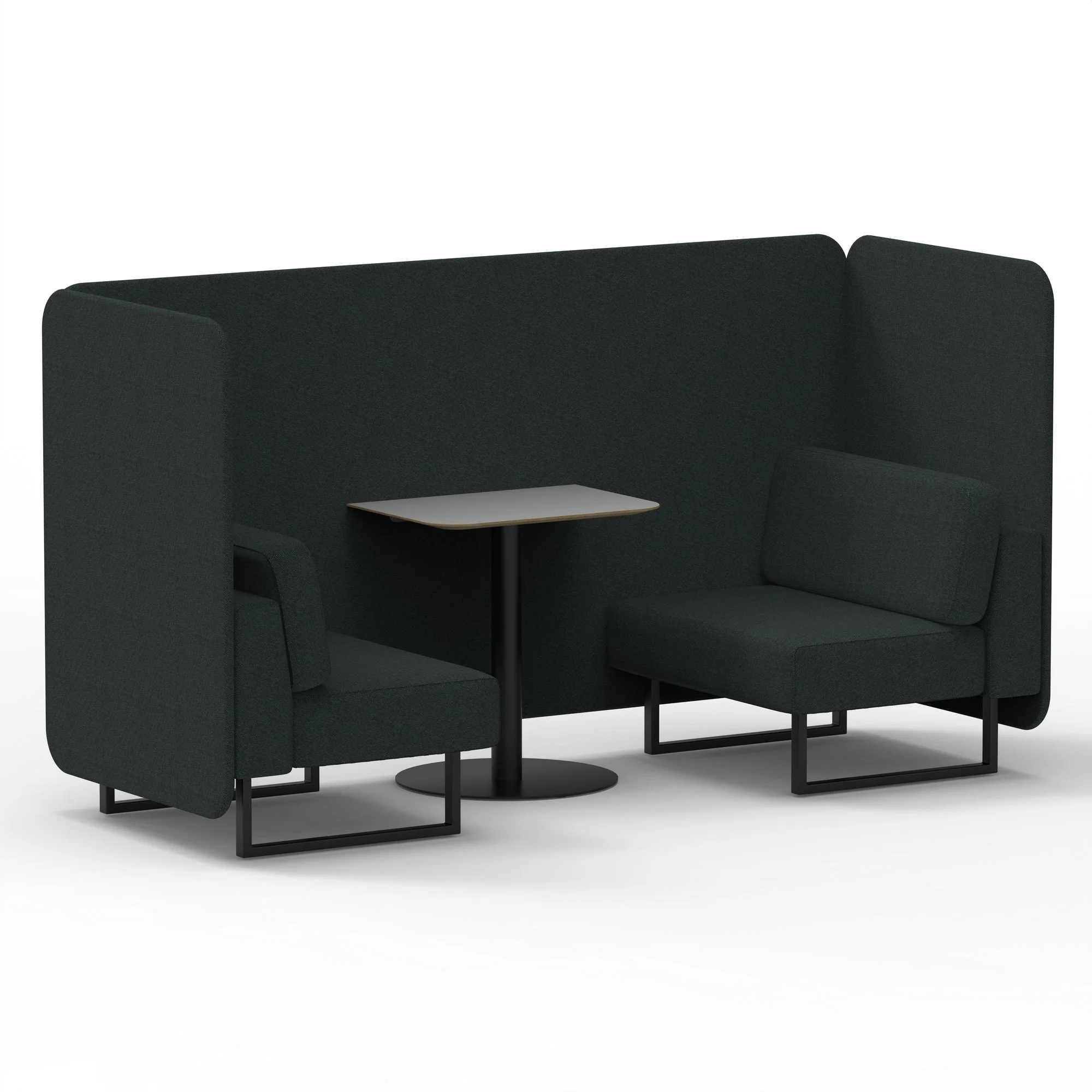 Brixworth Bench Booth With Grey Table In Single Tone