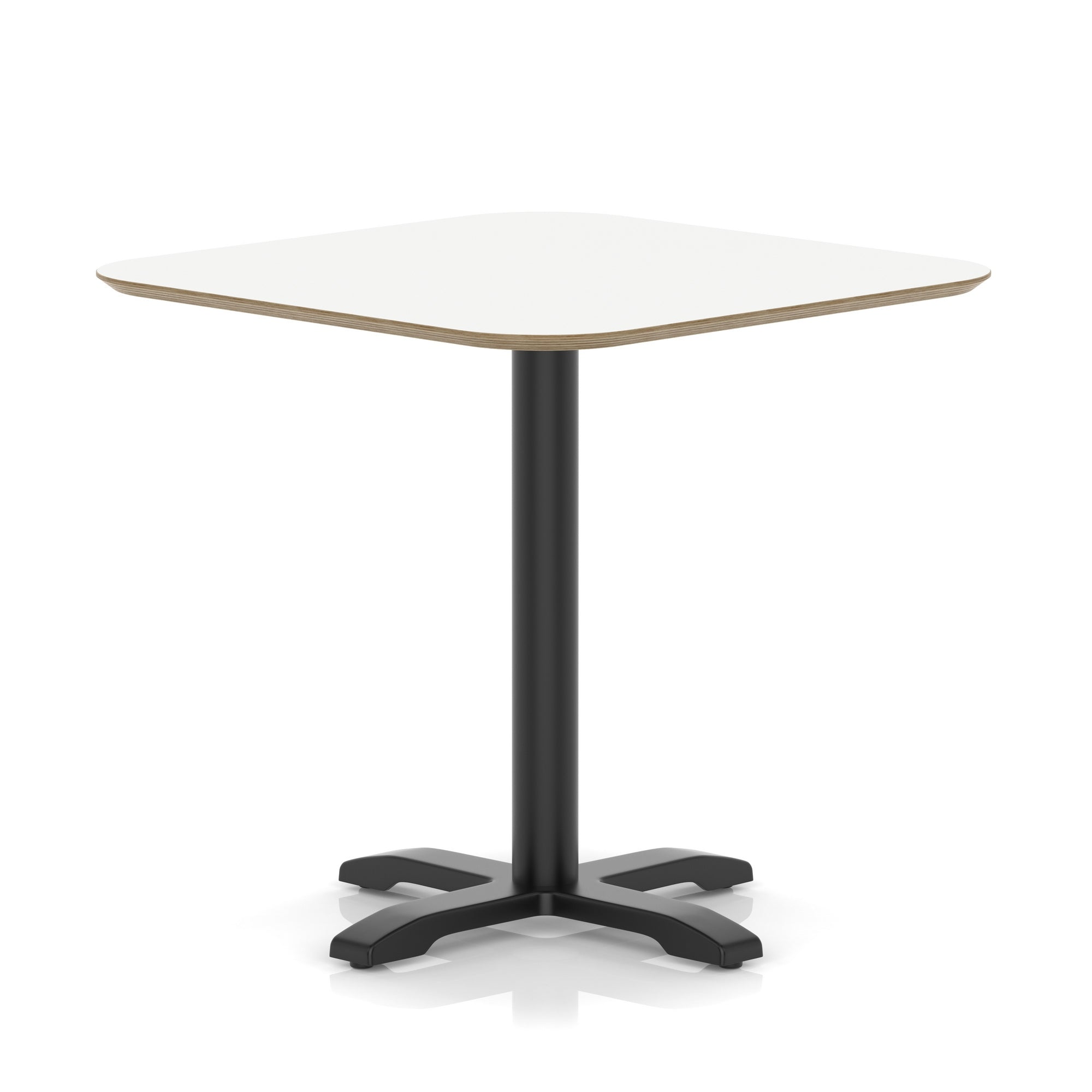 Brixworth Square Coffee Table With Cross Base - Black Leg