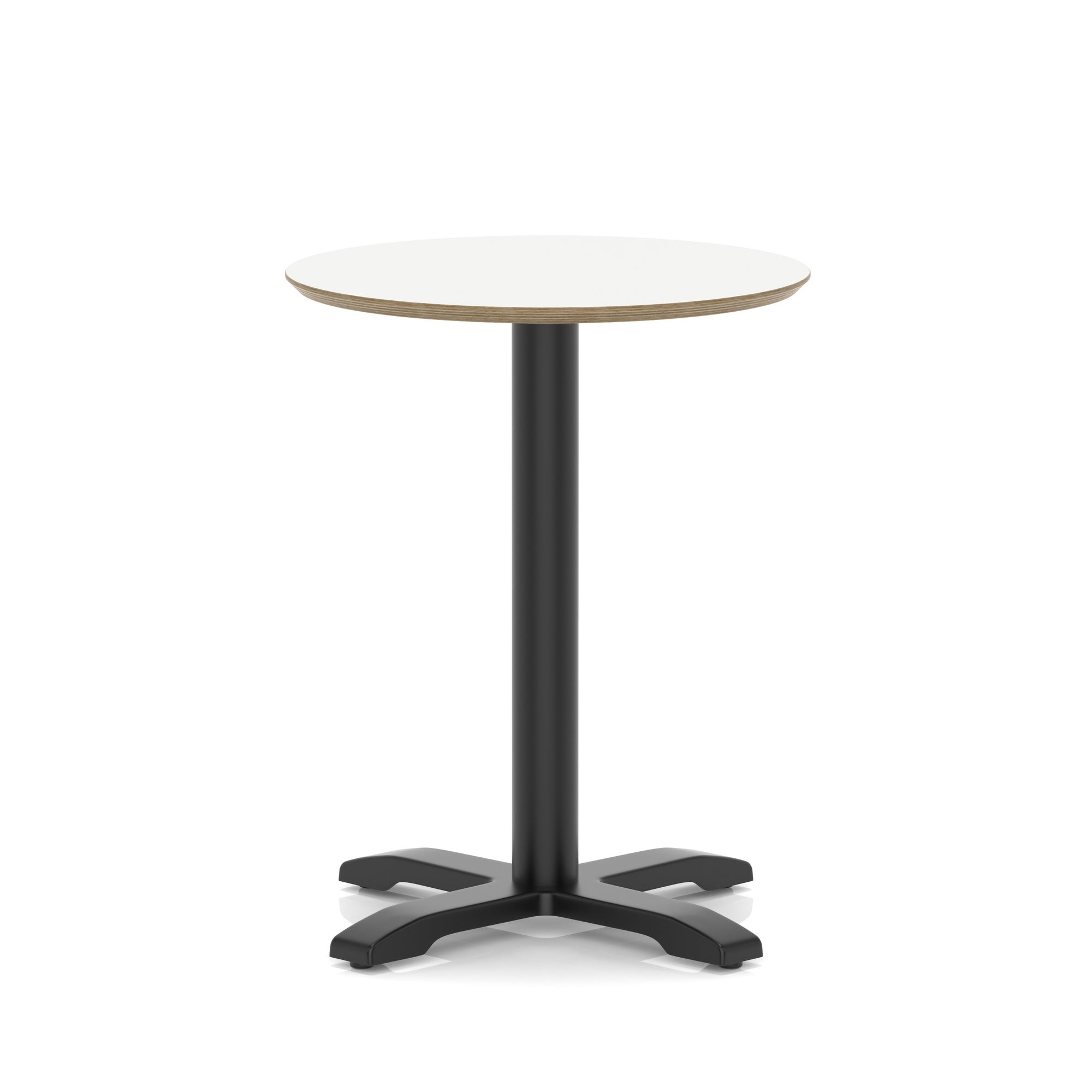 Brixworth Round Coffee Table With Cross Base - Black Leg