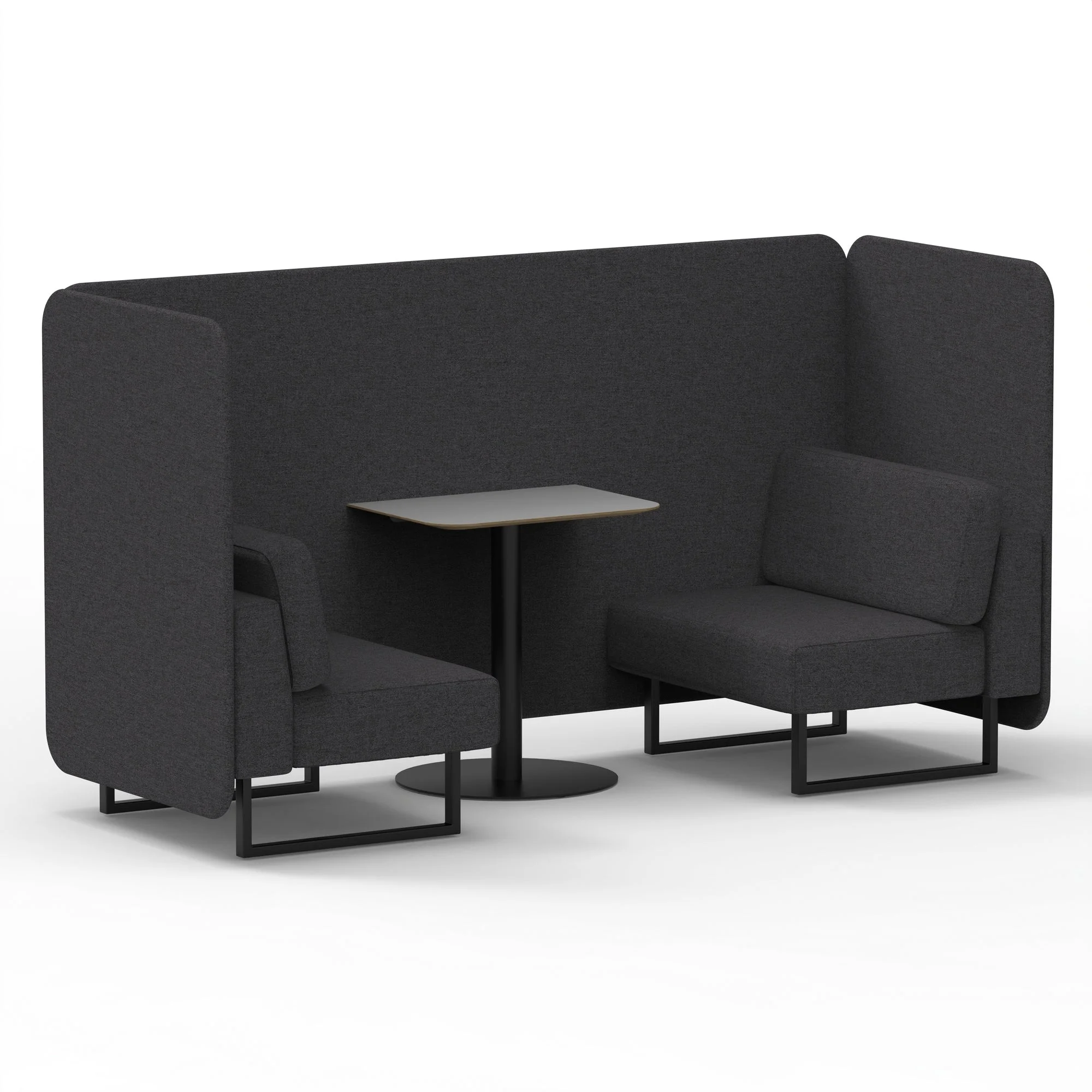 Brixworth Bench Booth With Grey Table In Single Tone