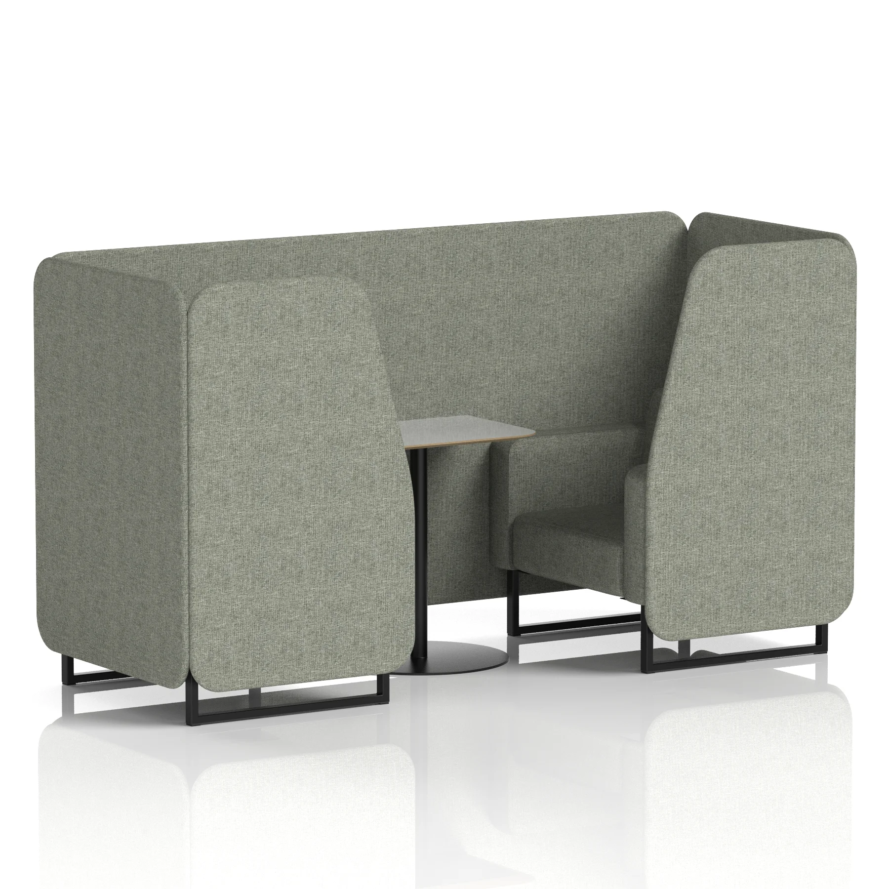 Brixworth Booth With Grey Table In Single Tone