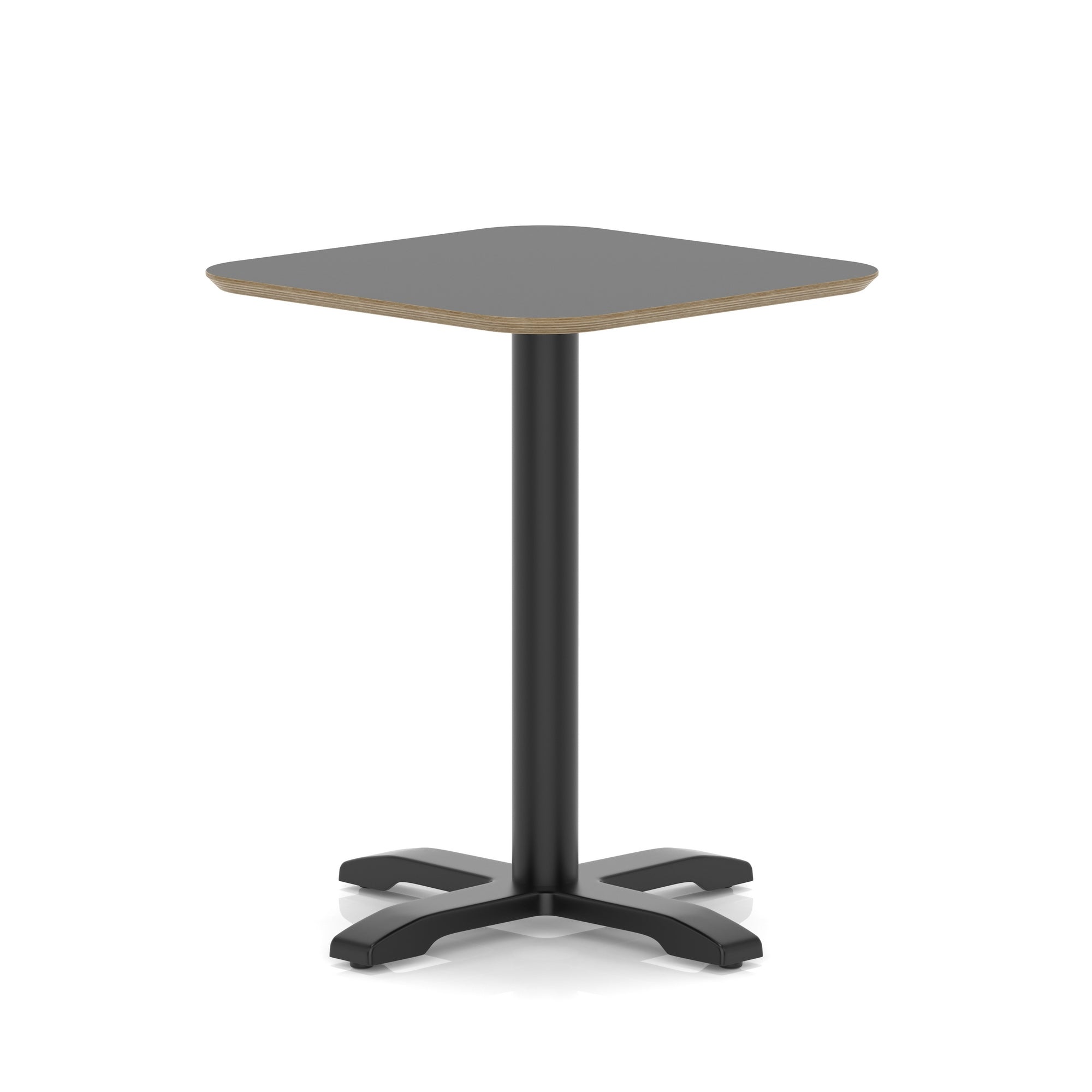 Brixworth Square Coffee Table With Cross Base - Black Leg