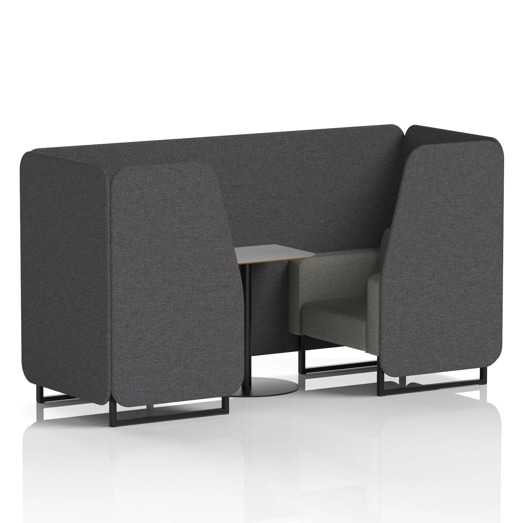 Brixworth Booth With Grey Table In Two Tone