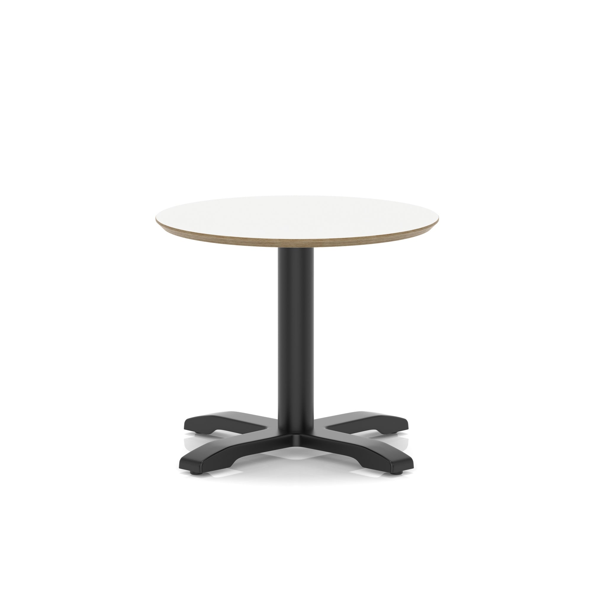 Brixworth Round Coffee Table With Cross Base - Black Leg