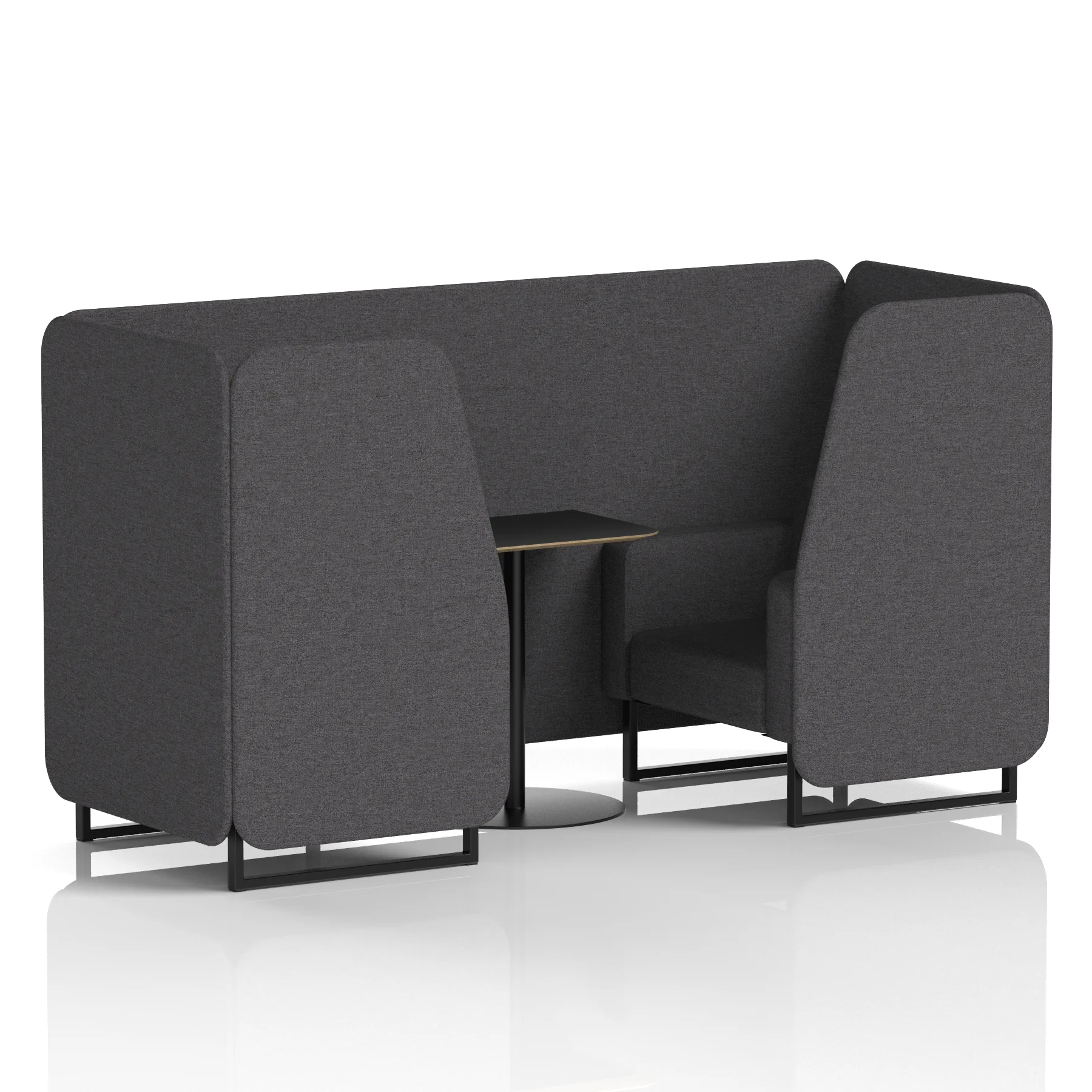 Brixworth Booth With Black Table In Single Tone
