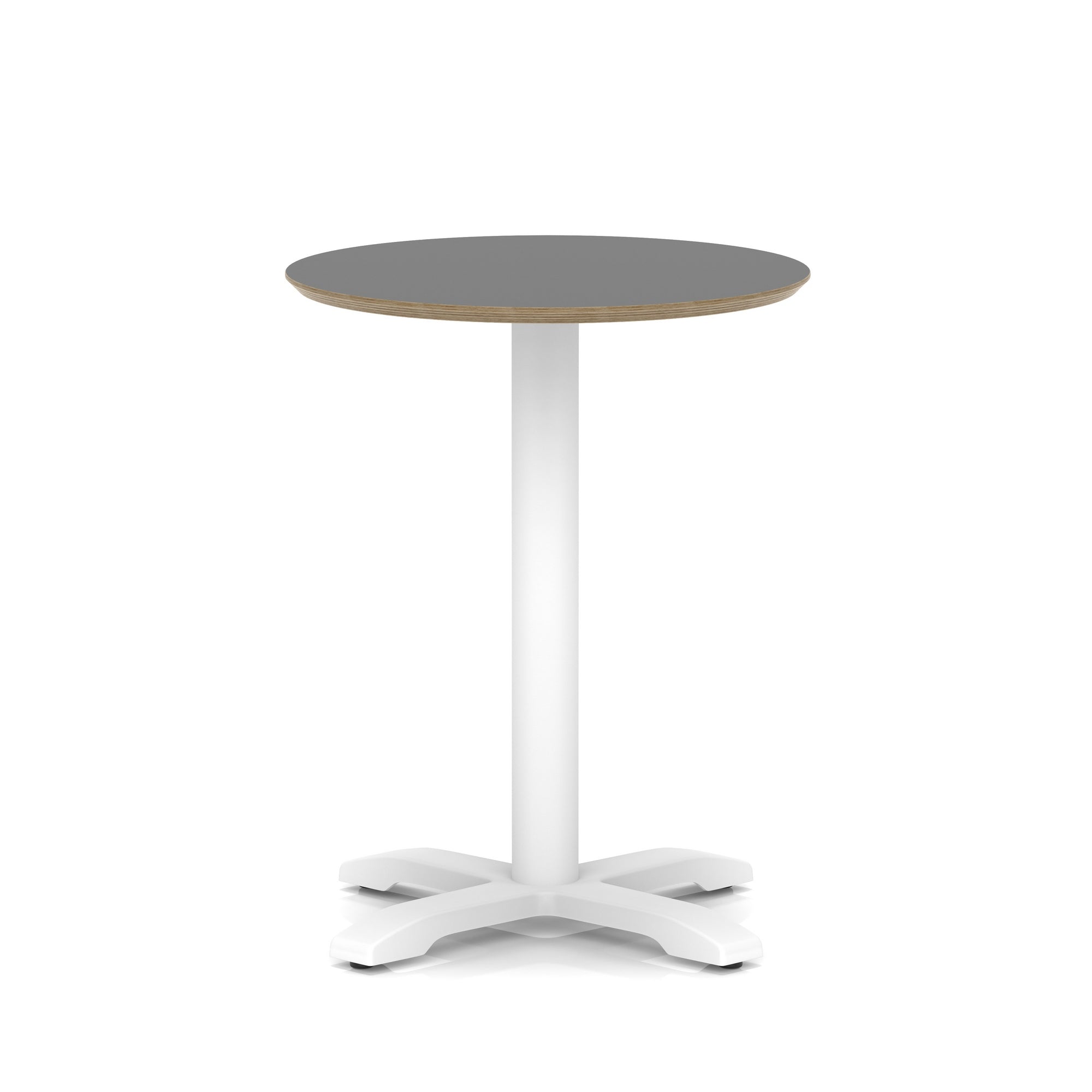 Brixworth Round Coffee Table With Cross Base - White Leg