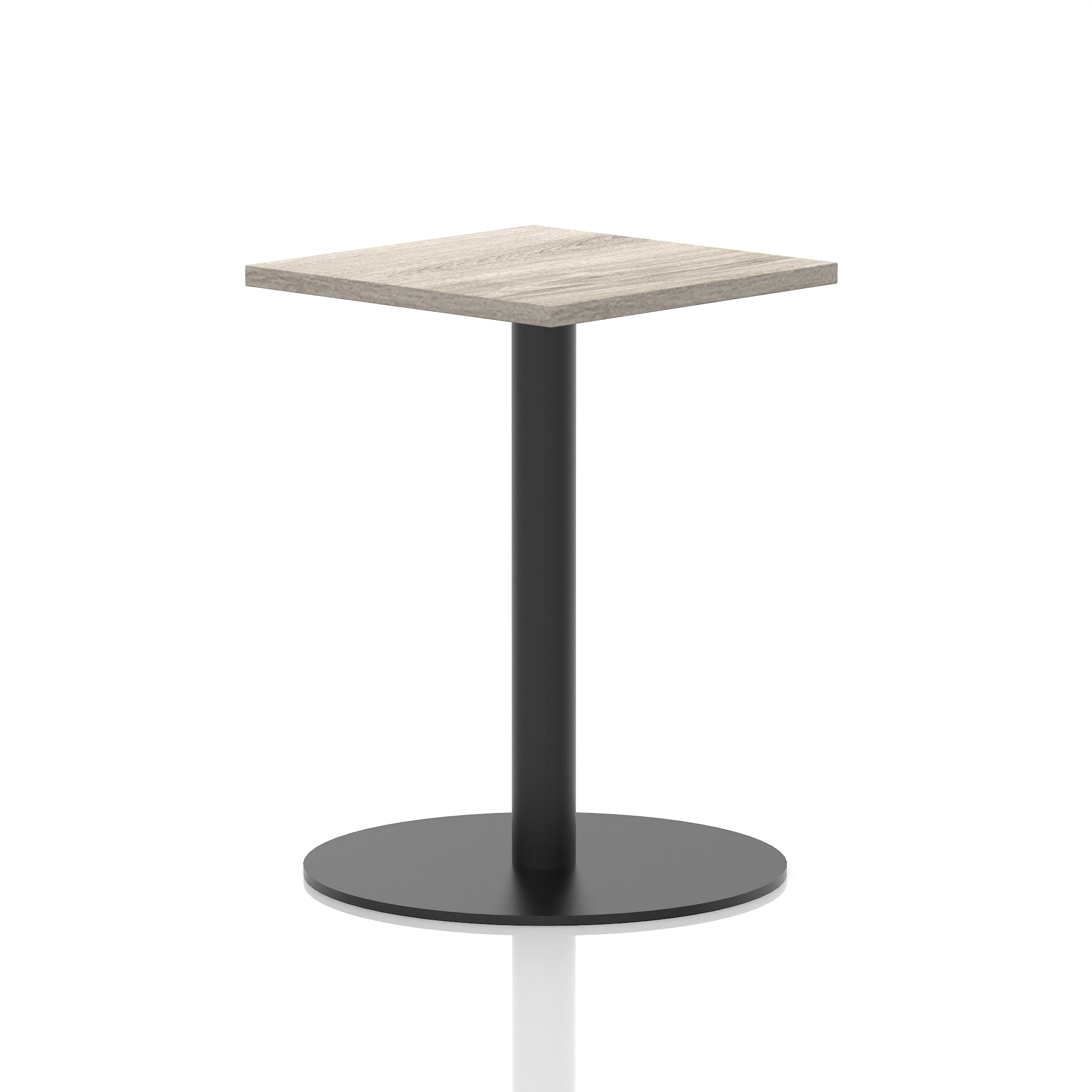 Italia Square Poseur Table Black Leg