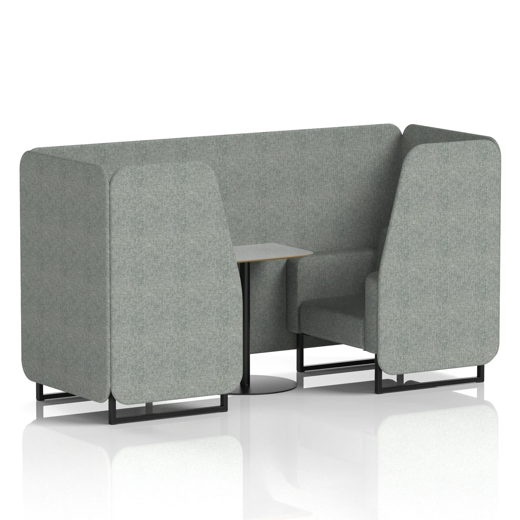 Brixworth Booth With Grey Table In Single Tone