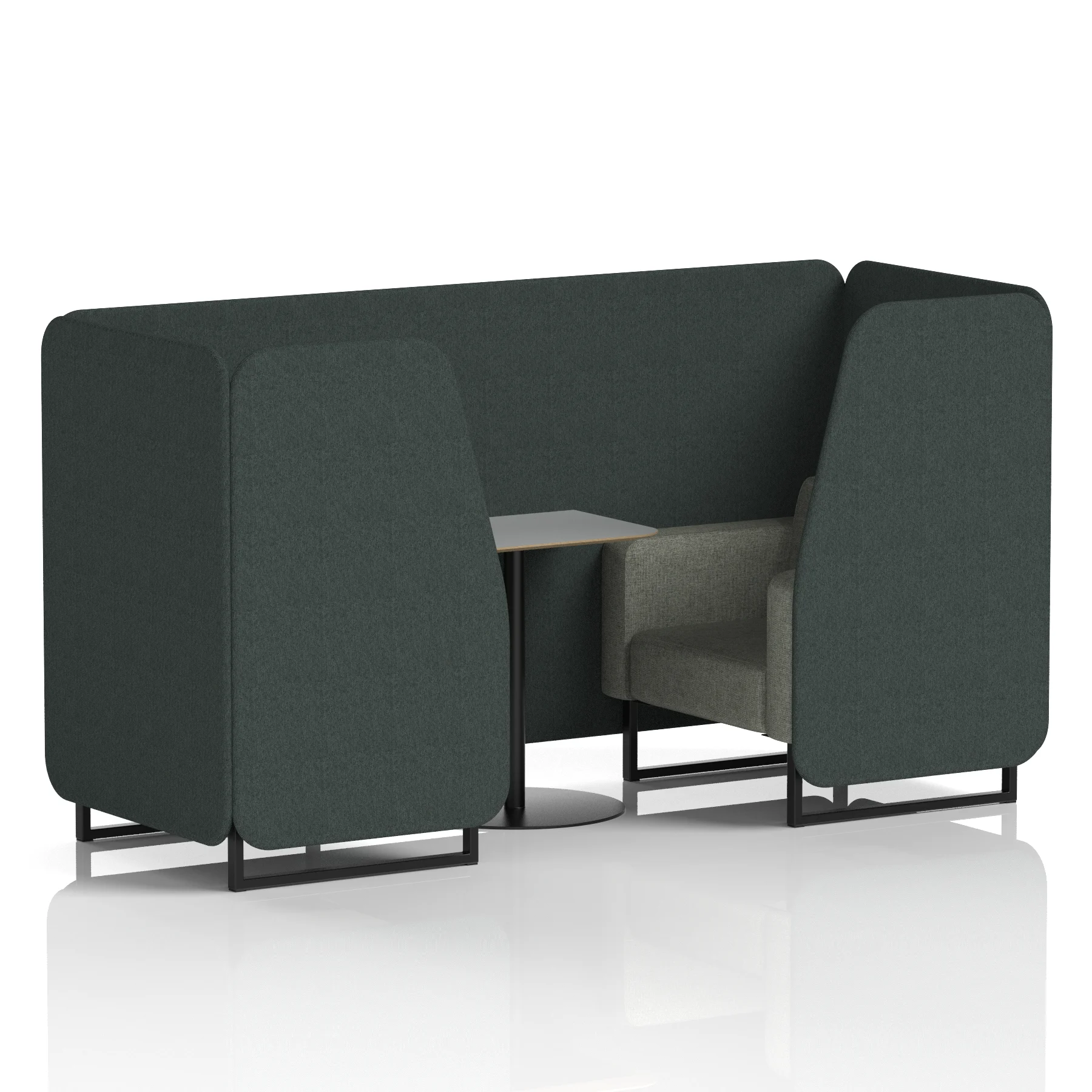 Brixworth Booth With Grey Table In Two Tone