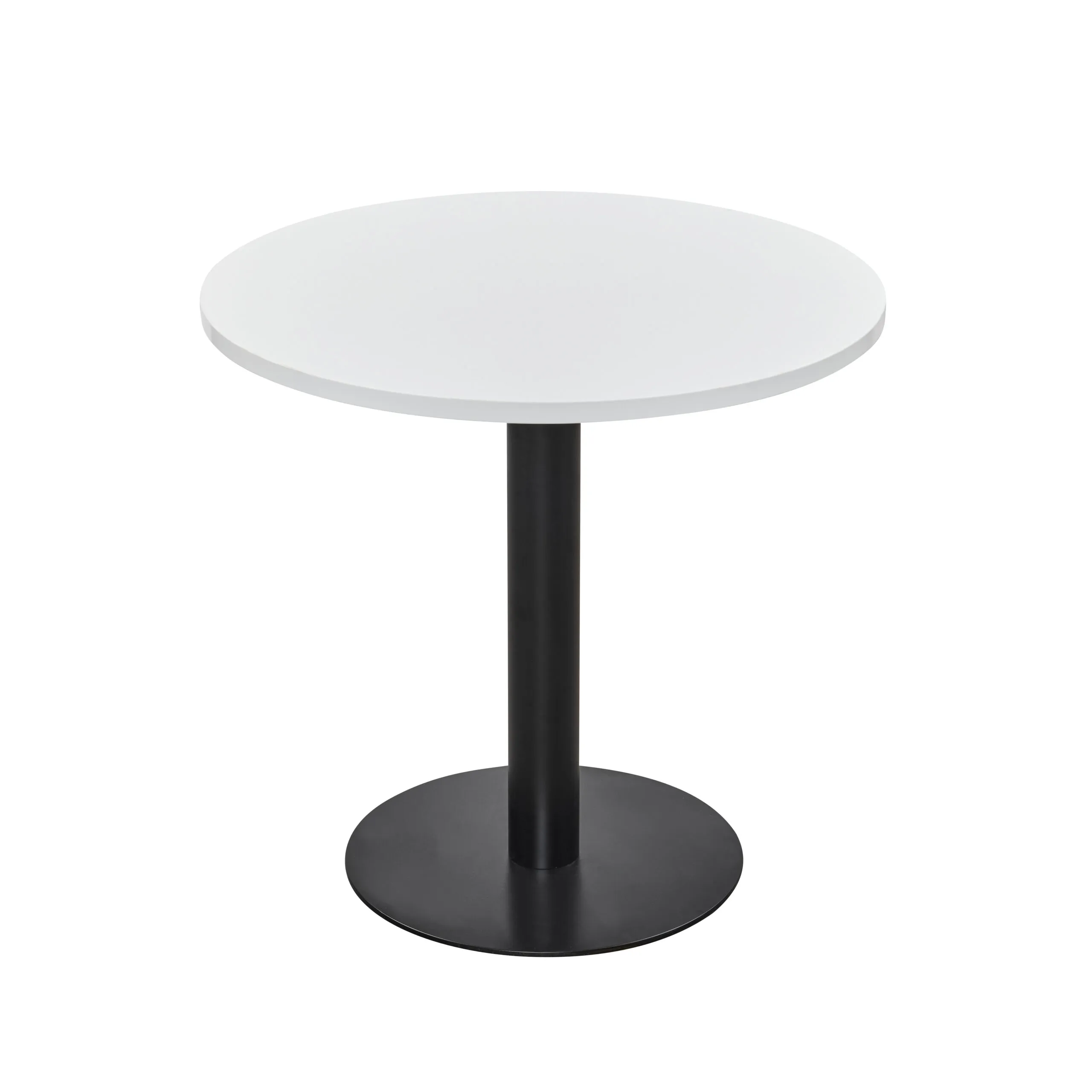 Athena Dining Table, Black, Circular, 800, 750