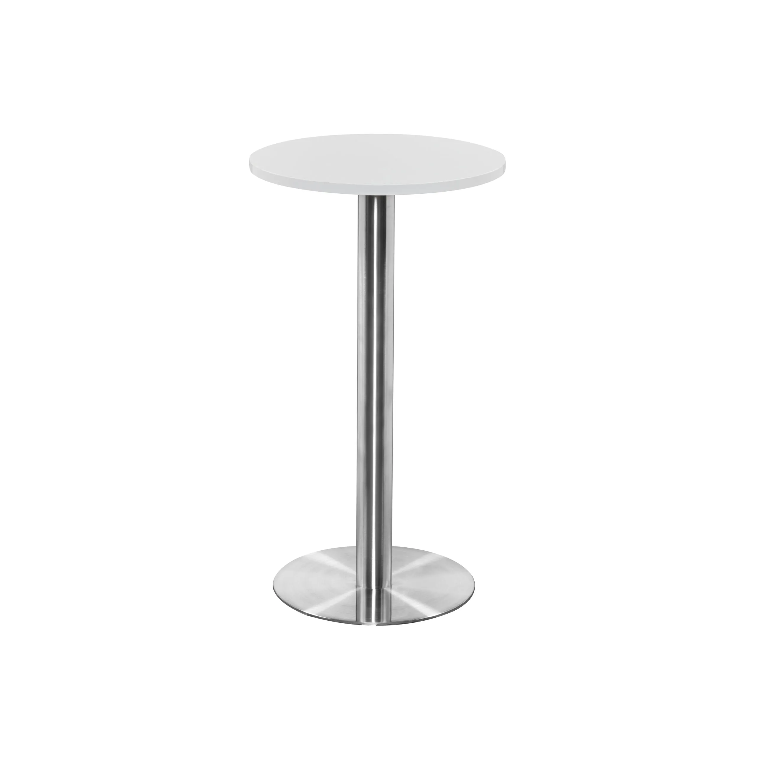 Athena Dining Table, Chrome, Circular, 600, 1075