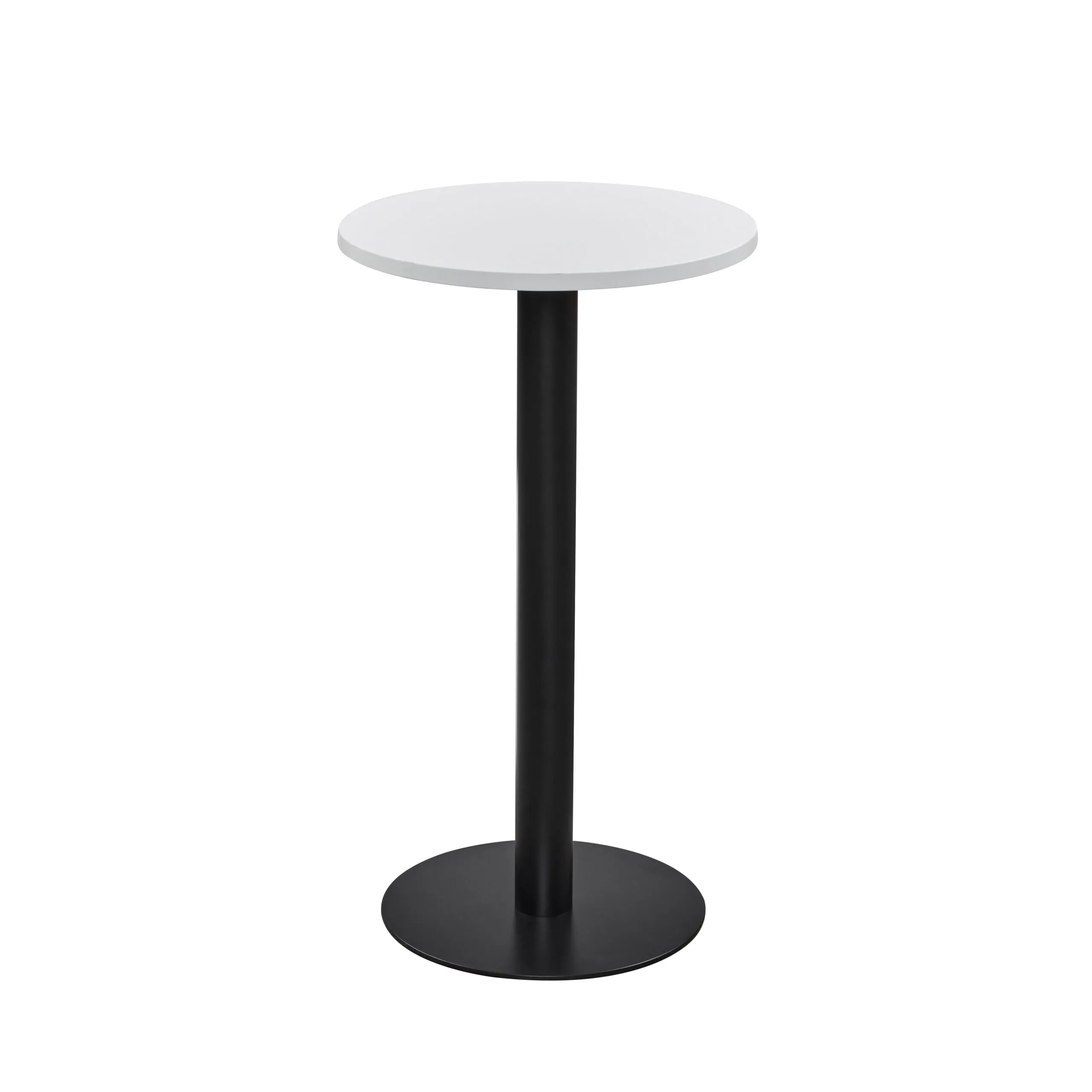 Athena Dining Table, Black, Circular, 600, 1075