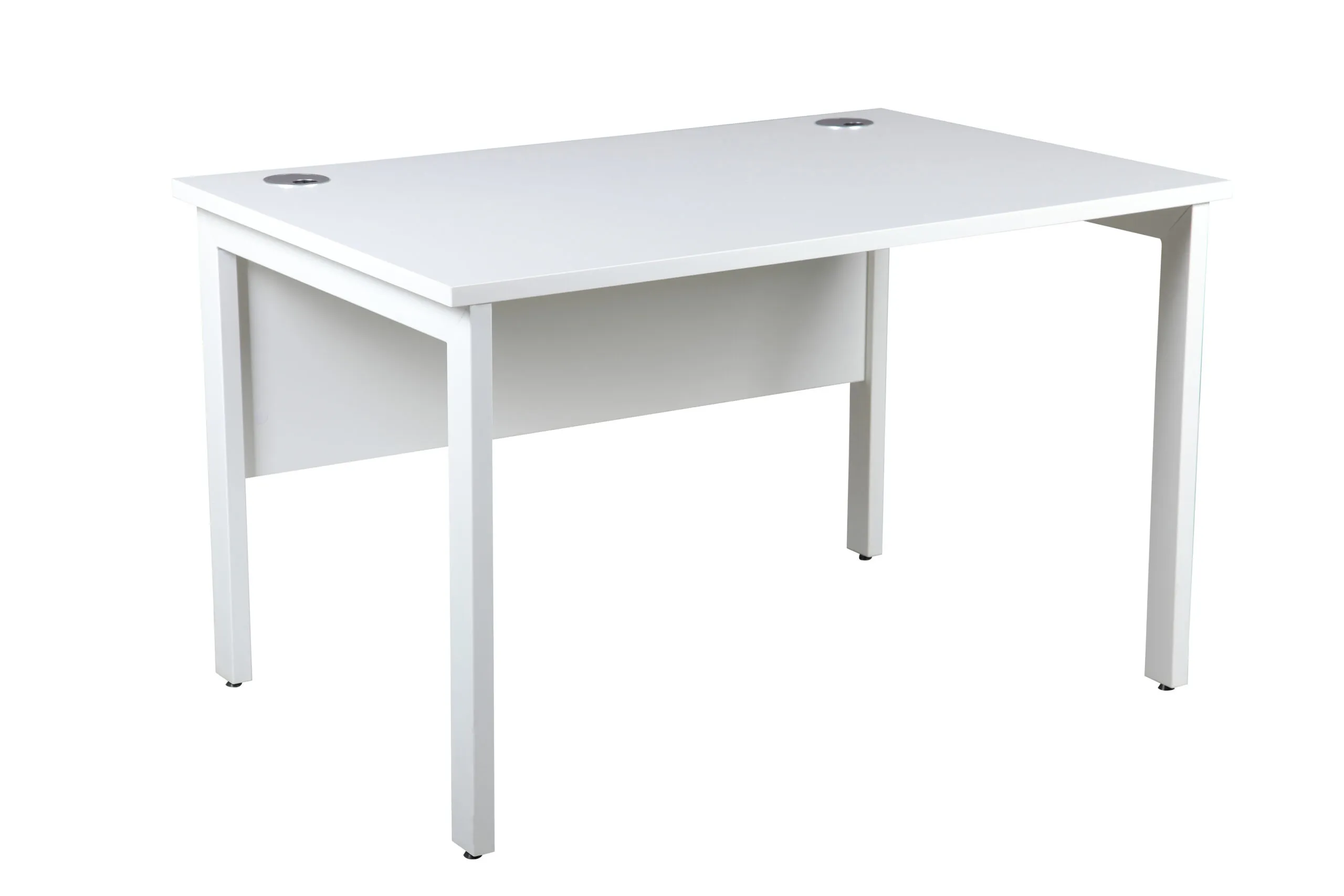 DW Single Bench Desk, 1200, 800, White, Desk Only