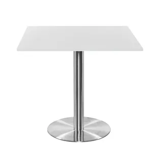Athena Dining Table, Chrome, Square, 1200, 1075