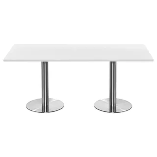 Athena Large Dining Table, 1800, 1075, Chrome