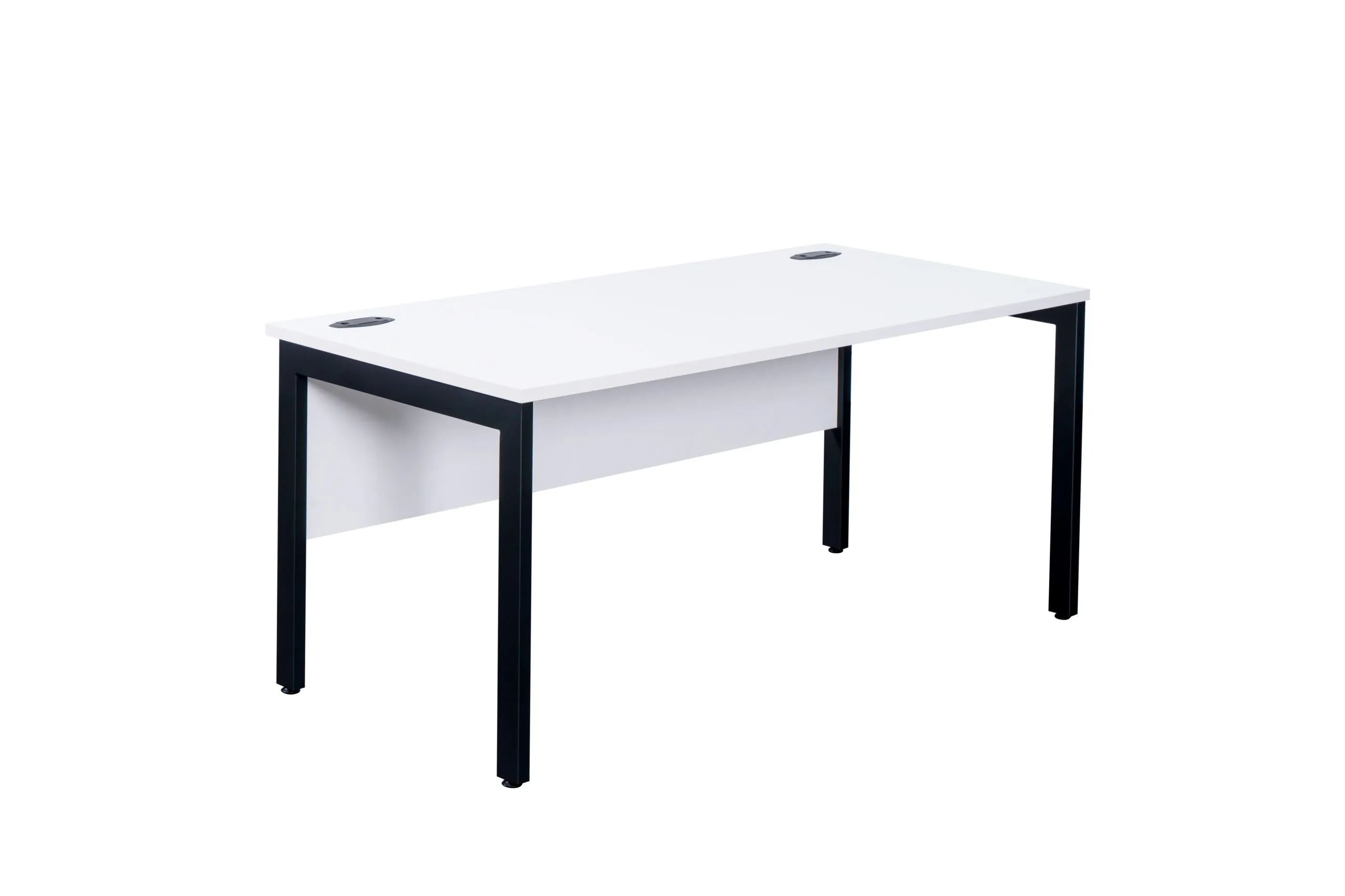 Cambio Single Bench Desk, 1200, White, Black