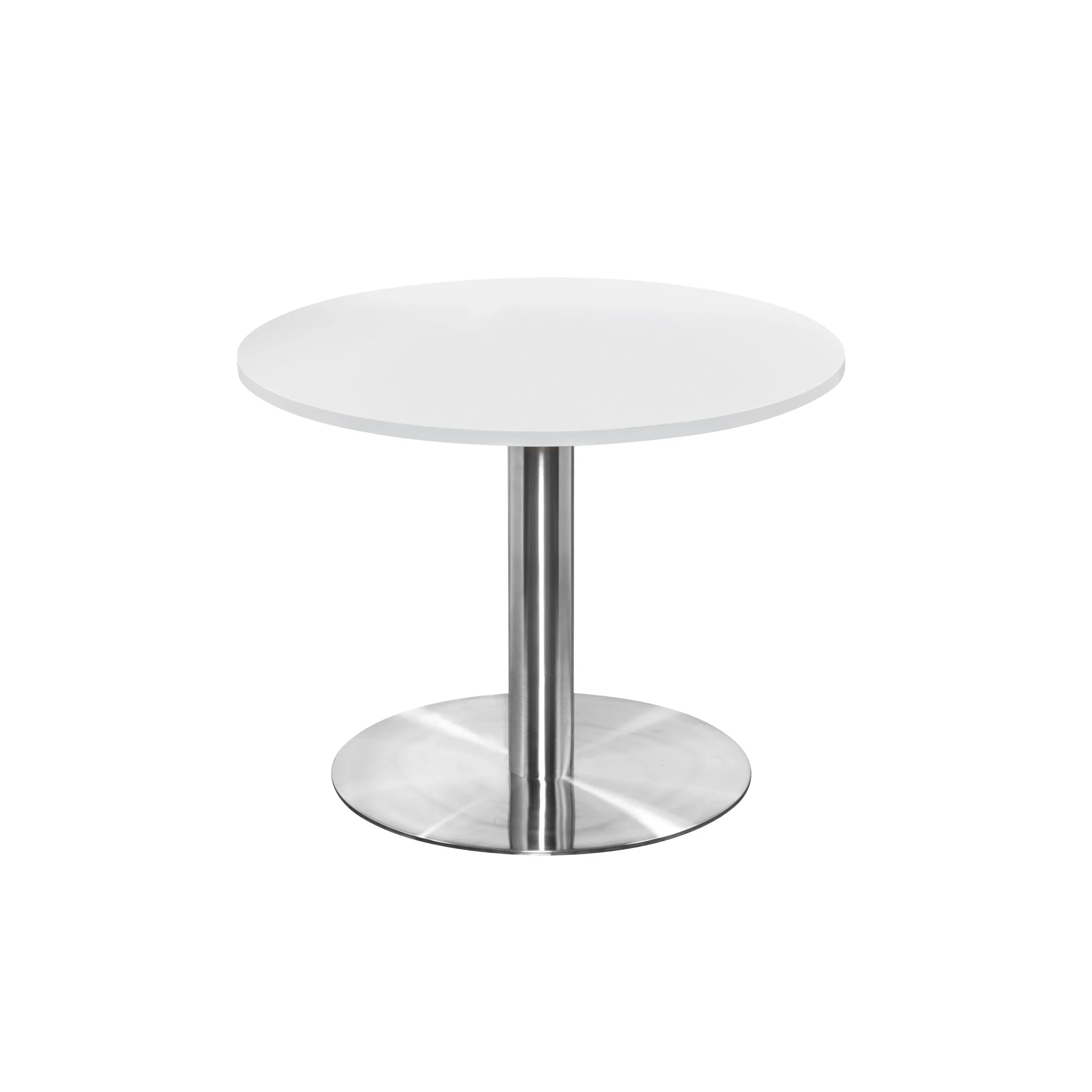 Athena Dining Table, Chrome, Circular, 1000, 750