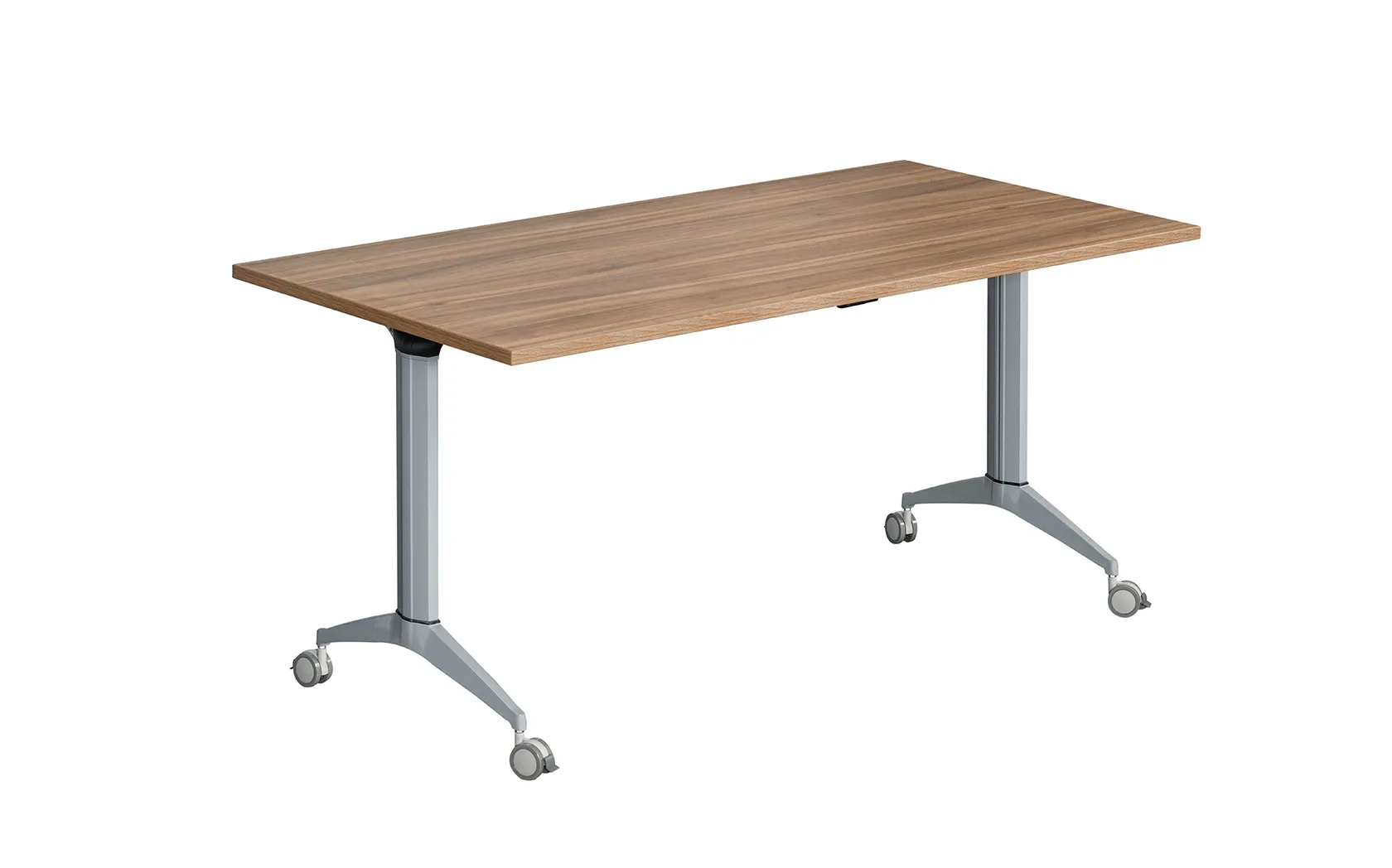Cambio Fliptop Table, 1200, American Black Walnut, Silver