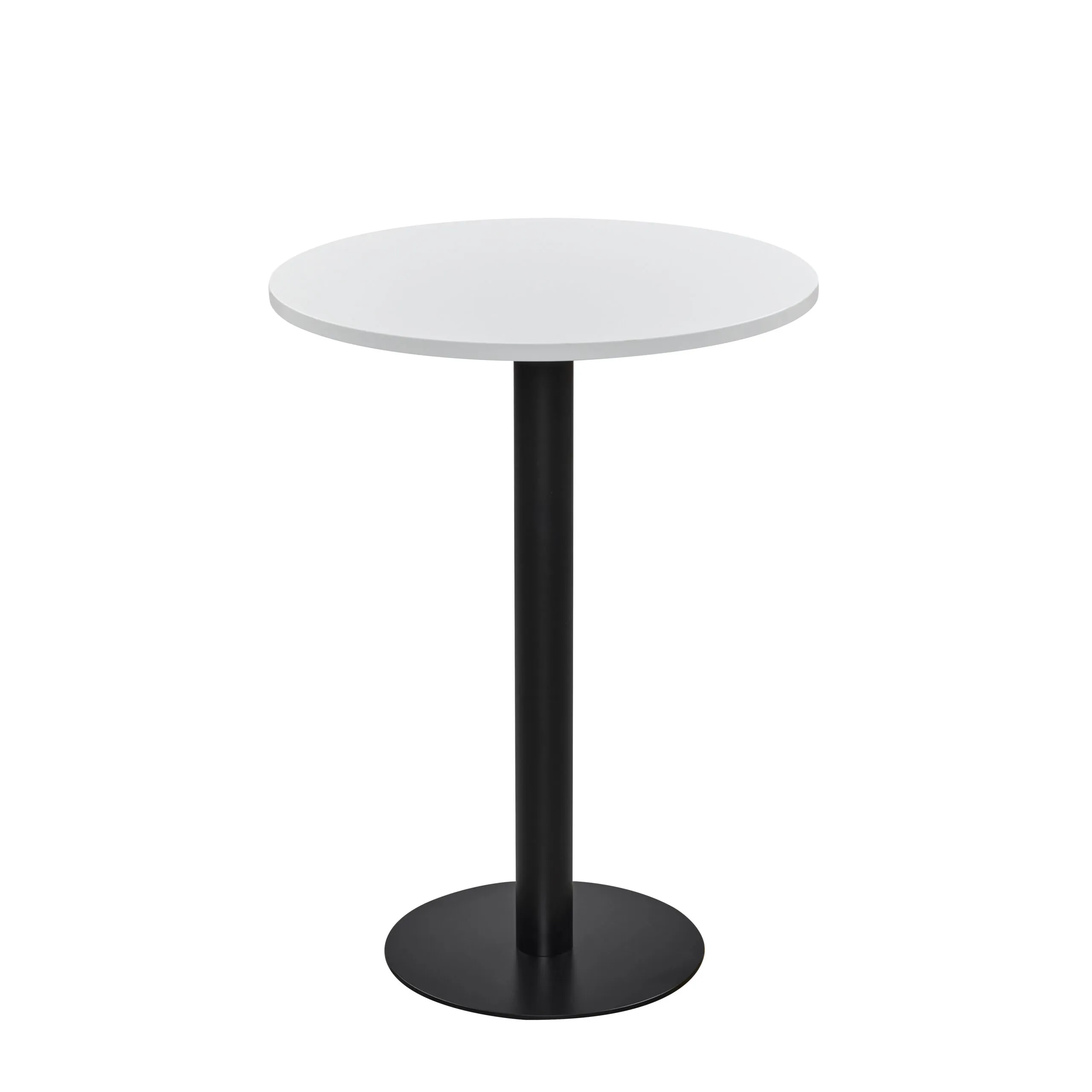 Athena Dining Table, Black, Circular, 800, 1075