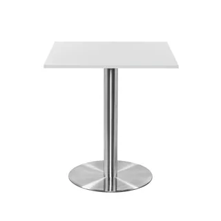 Athena Dining Table, Chrome, Square, 1000, 1075