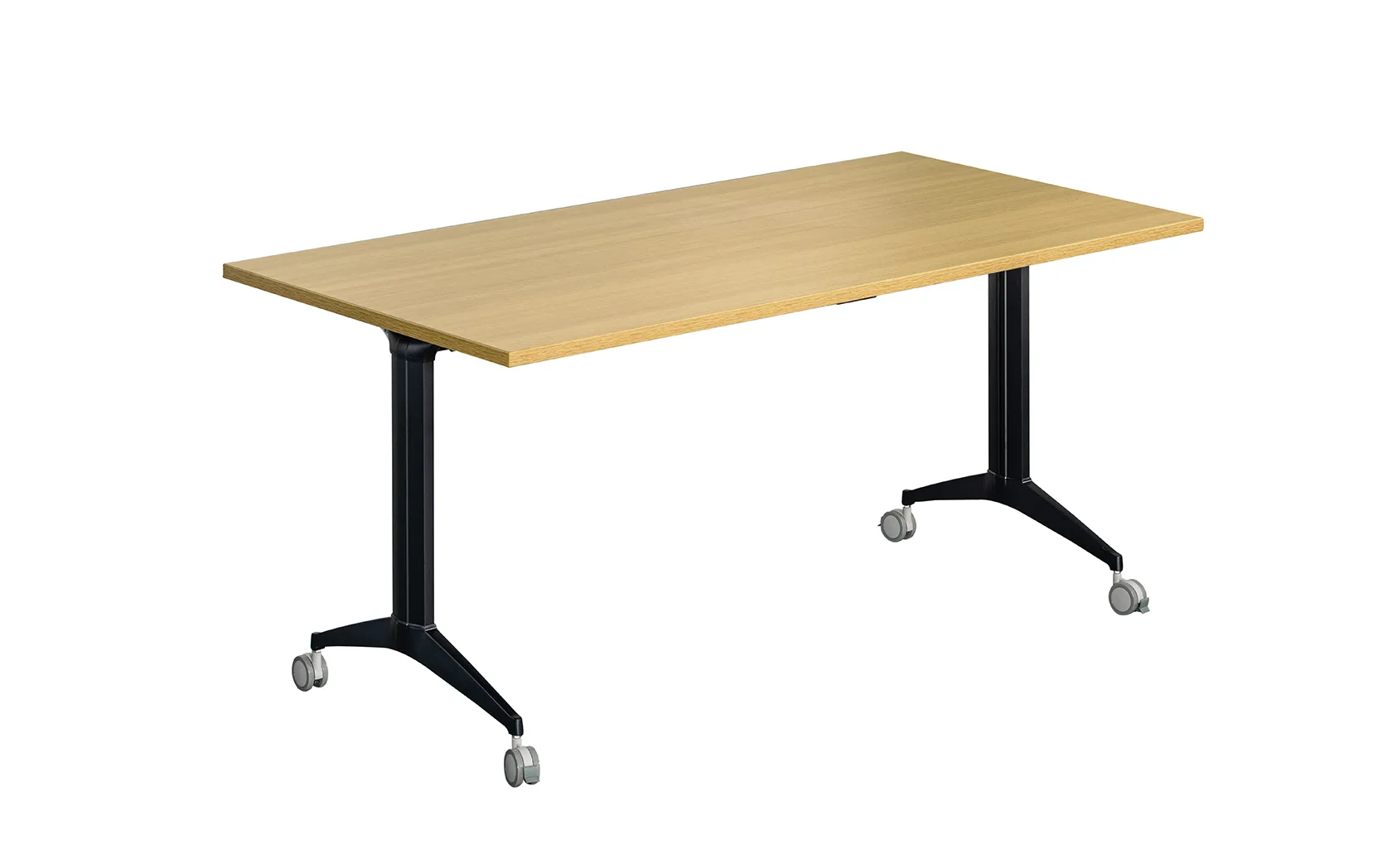 Cambio Fliptop Table, 1200, Light Oak, Black