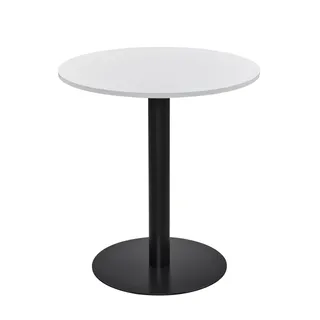 Athena Dining Table, Black, Circular, 1000, 1075