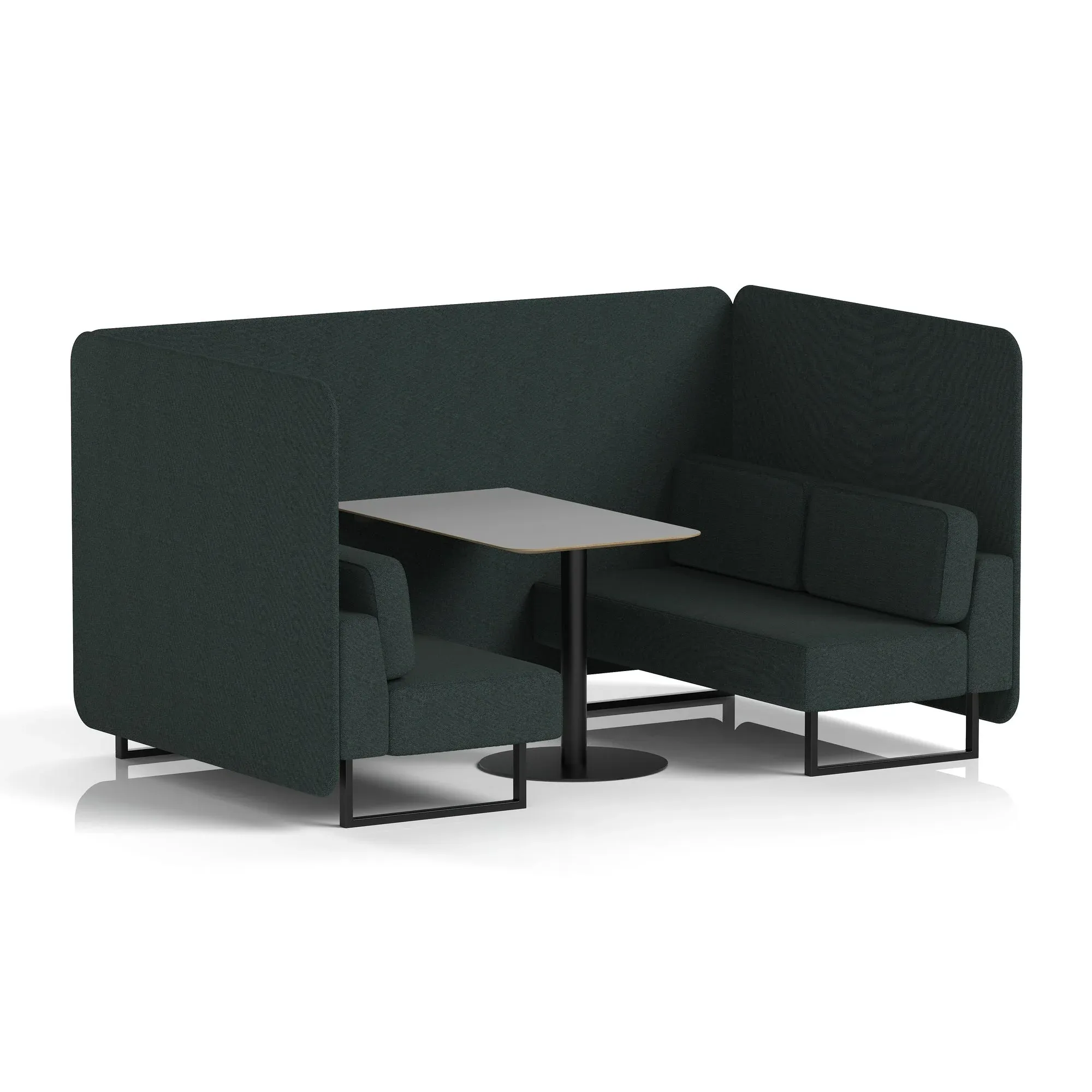 EE - Brixworth Bench Booth With Grey Table In Single Tone