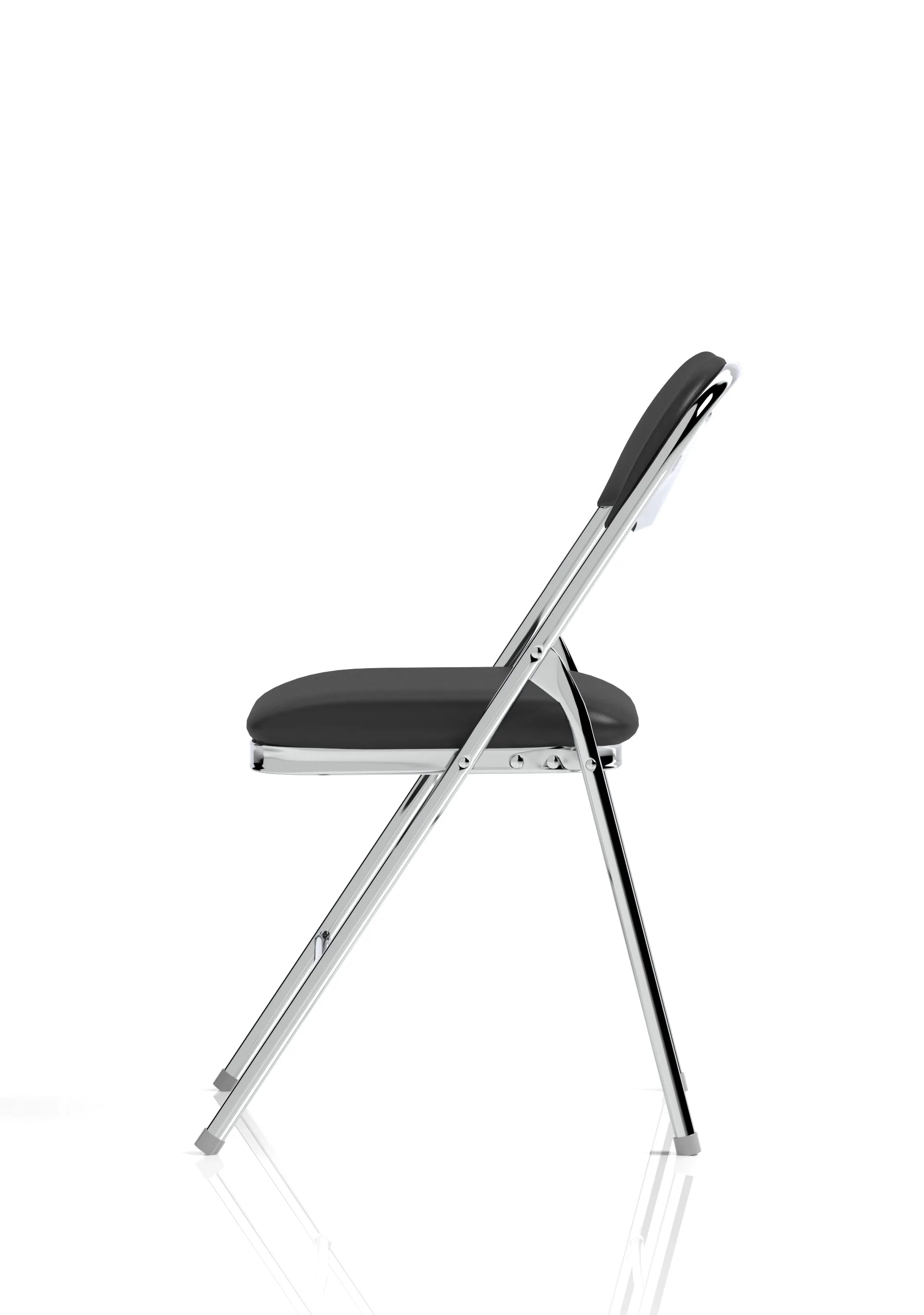 EE - Sicily Black Polyurethane Folding Chair